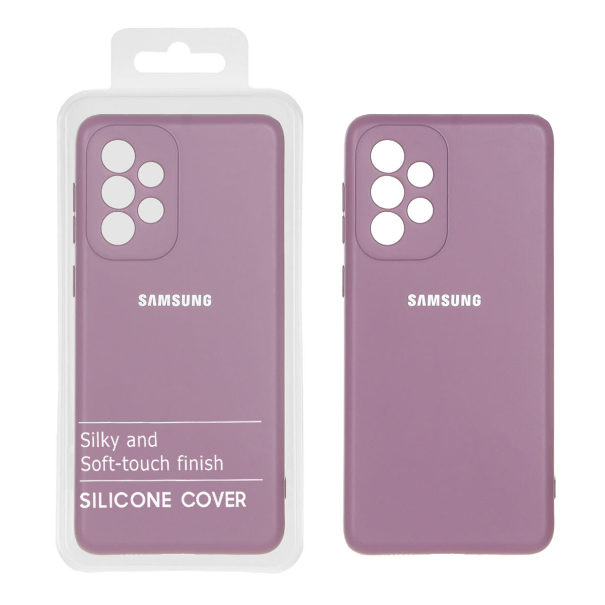 قاب نیو سیلیکون محافظ لنزدار Samsung A33-5G - RFF - بادمجانی (پک دار) - تصویر 1