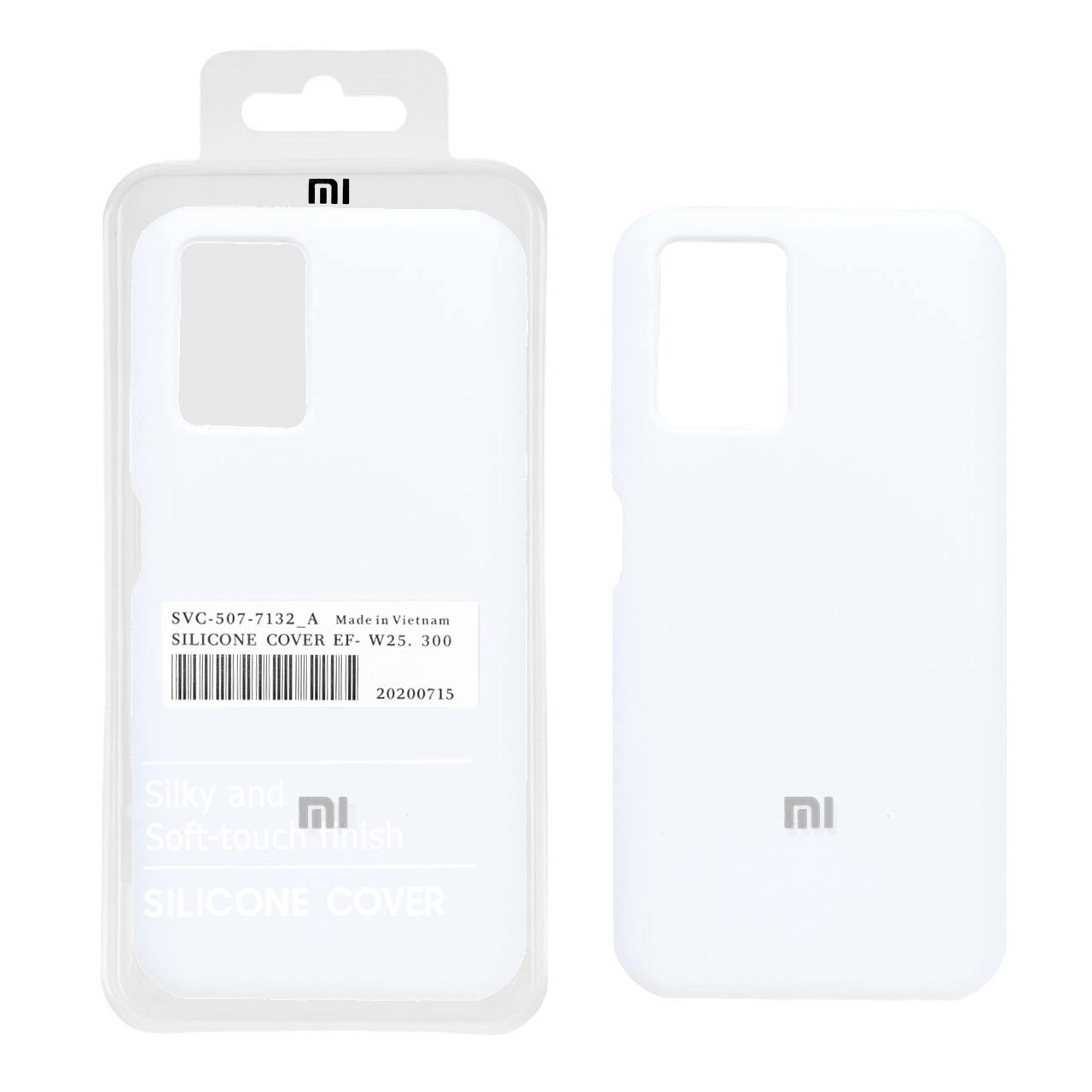 1042976 قاب سیلیکونی پاک کنی اورجینال درجه یک Xiaomi Redmi Note 10 4G / Redmi Note 10S / Poco M5S - سفید (پک دار) - تصویر 1