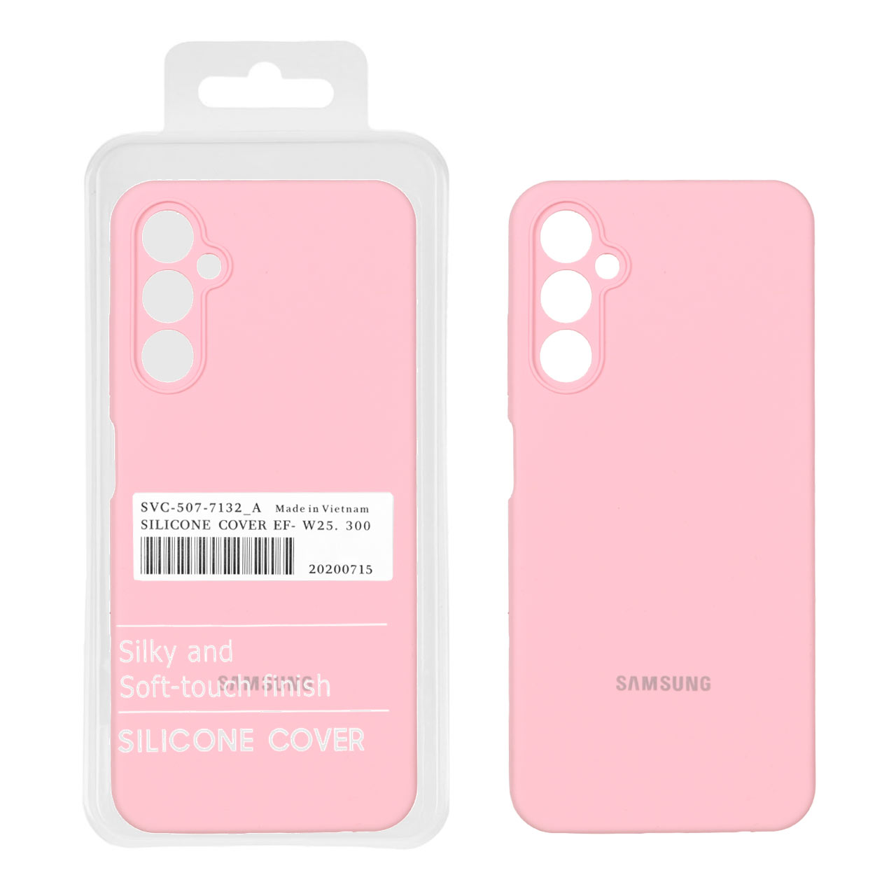 1066740.jpg قاب سیلیکونی پاک کنی اورجینال درجه یک Samsung Galaxy A05s - صورتی (پک دار) - تصویر 1