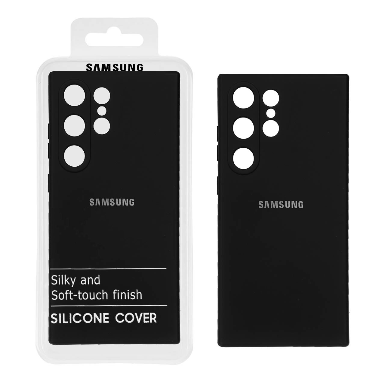 1067616 قاب نیو سیلیکون محافظ لنزدار Samsung Galaxy S24 Ultra - RFF - مشکی (پک دار) - تصویر 1