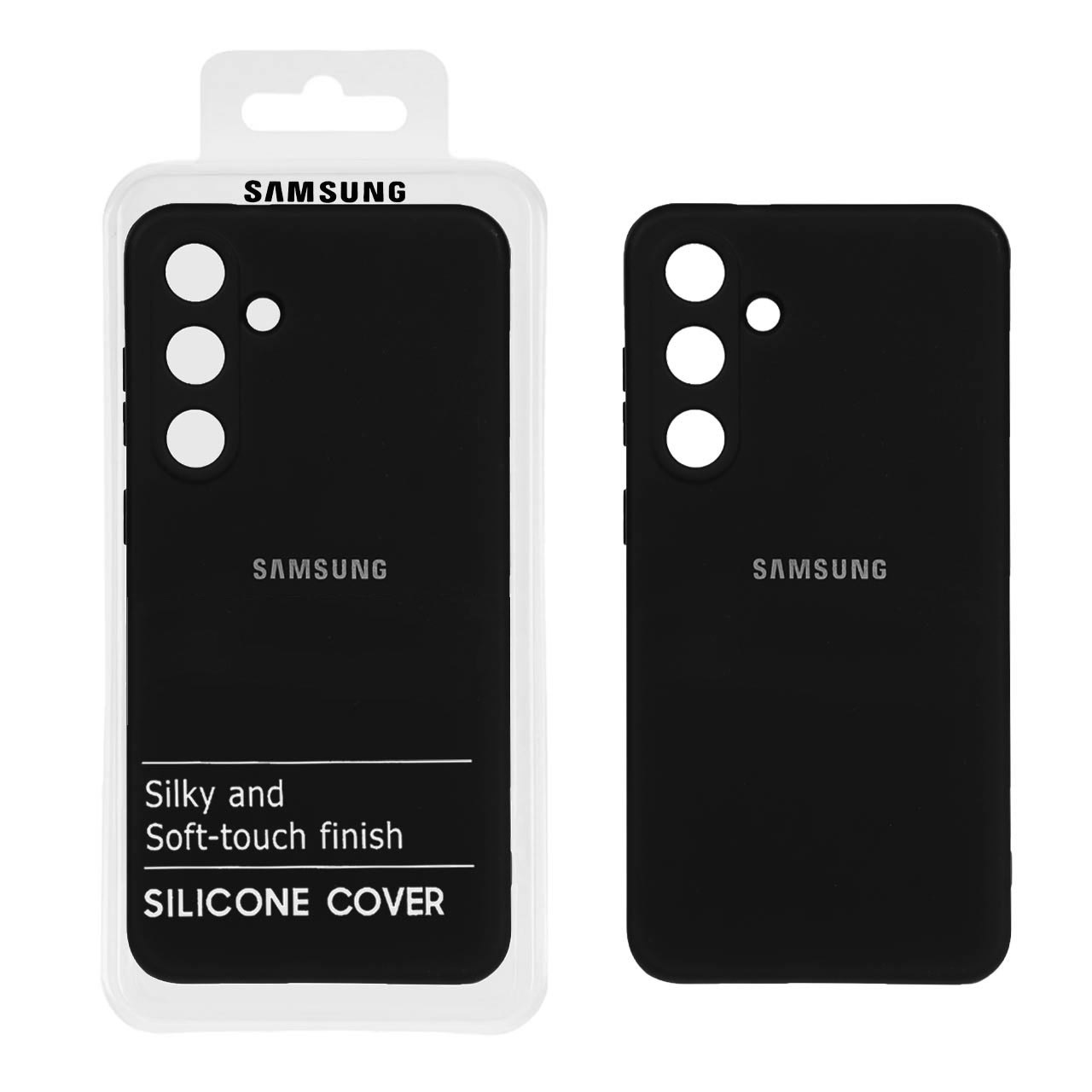 1067654 قاب نیو سیلیکون محافظ لنزدار Samsung Galaxy S24 plus - RFF - مشکی (پک دار) - تصویر 1