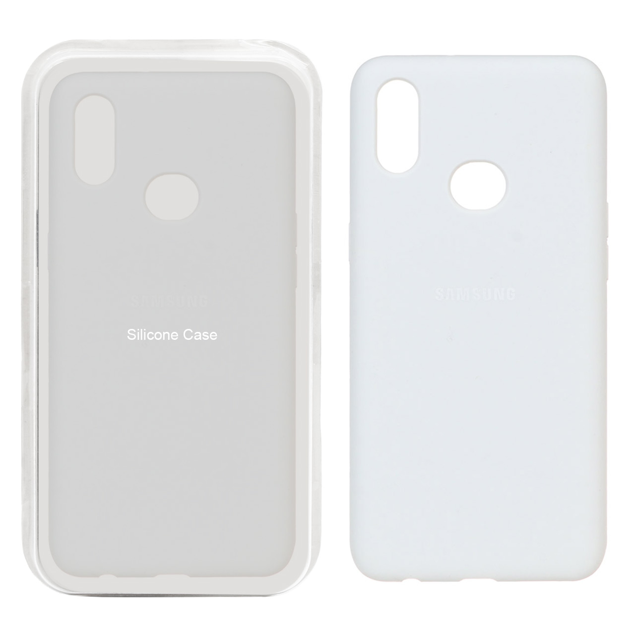 1097890 قاب سیلیکونی پاک کنی اورجینال Samsung Galaxy A10s - سفید (پک اصلی) - تصویر 1