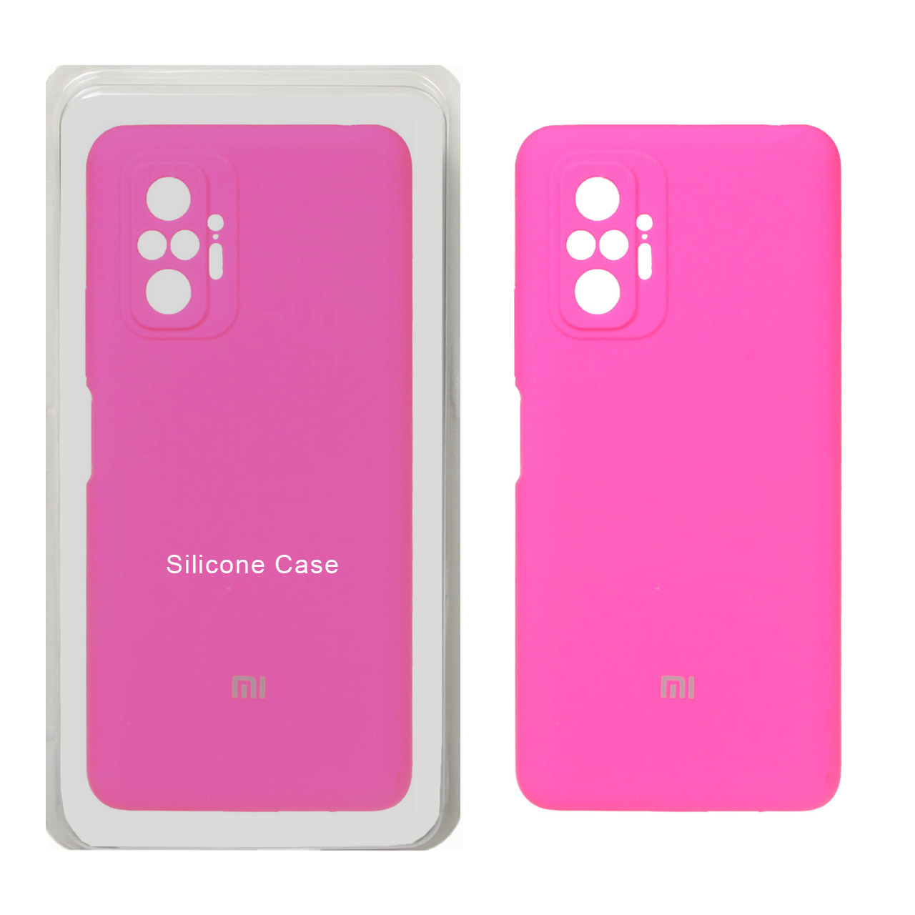 1105766 قاب سیلیکونی پاک کنی محافظ لنزدار اورجینال Xiaomi Redmi Note 10 Pro 4G / Redmi Note 10 Pro Max - صورتی فانتزی (پک اصلی) - تصویر 1