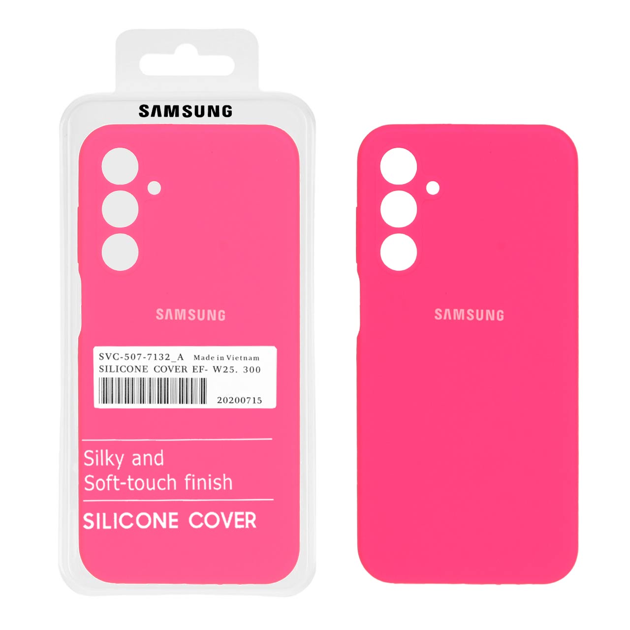 1114482.jpg قاب سیلیکونی پاک کنی اورجینال درجه یک Samsung Galaxy A25 5G - صورتی فانتزی (پک اصلی) - تصویر 1