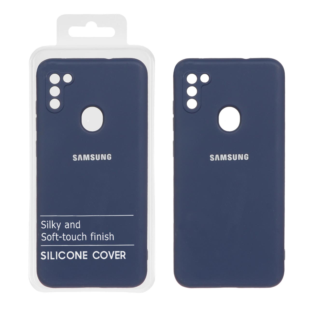 1144696 قاب نیو سیلیکون محافظ لنزدار Samsung Galaxy A11 / M11 - RFF - سرمه ای (پک دار) - تصویر 1