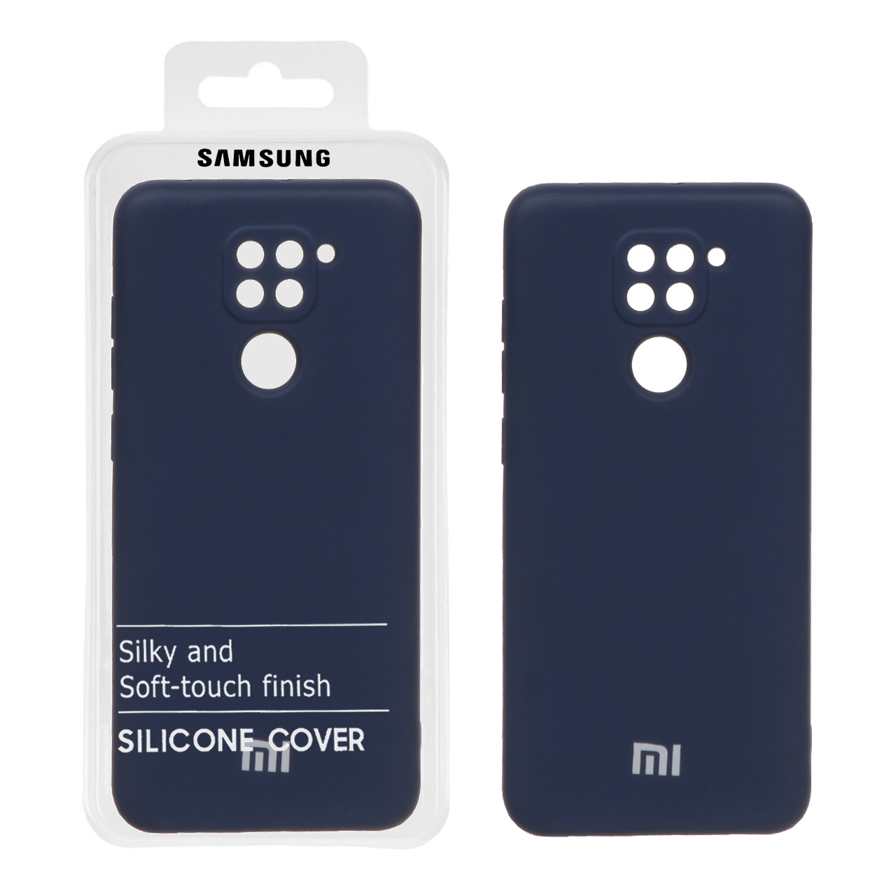 1170716 قاب نیو سیلیکون محافظ لنزدار Xiaomi Redmi Note 9 / Redmi 10X 5G / Redmi 10X Pro 5G - RFF - سرمه ای (پک دار) - تصویر 1