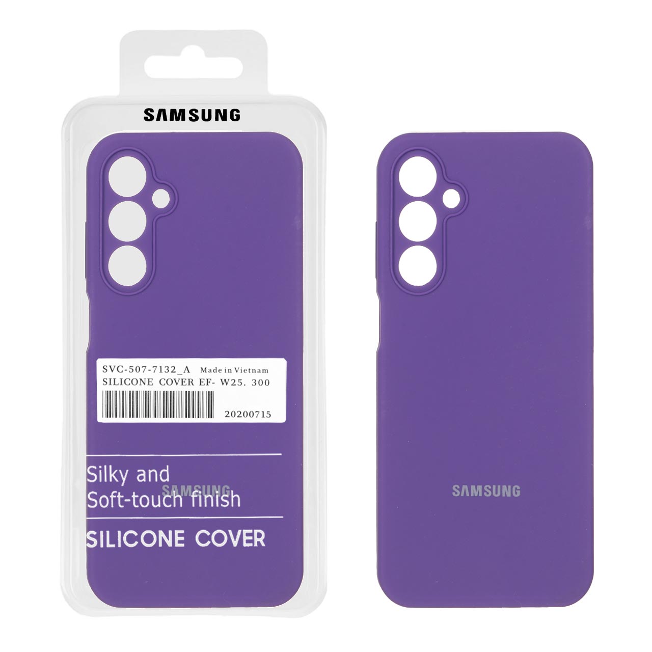 1188662.jpg قاب سیلیکونی پاک کنی اورجینال درجه یک Samsung Galaxy A25 5G - بنفش (پک دار) - تصویر 1