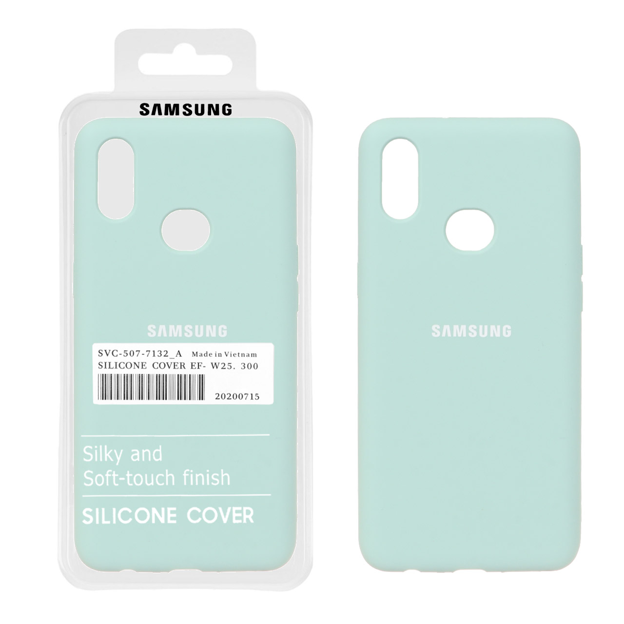 1189774 قاب سیلیکونی پاک کنی اورجینال درجه یک Samsung Galaxy A10s - سبز روشن (پک دار) - تصویر 1