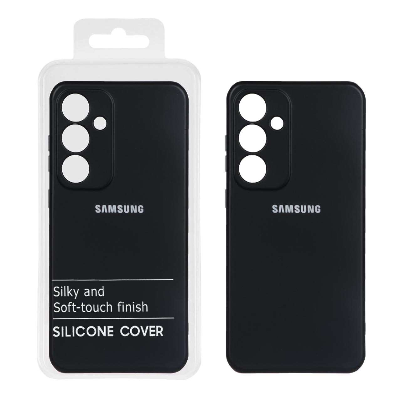 1201478 قاب نیو سیلیکون محافظ لنزدار Samsung Galaxy S24 FE - RFF - مشکی (پک دار) - تصویر 1