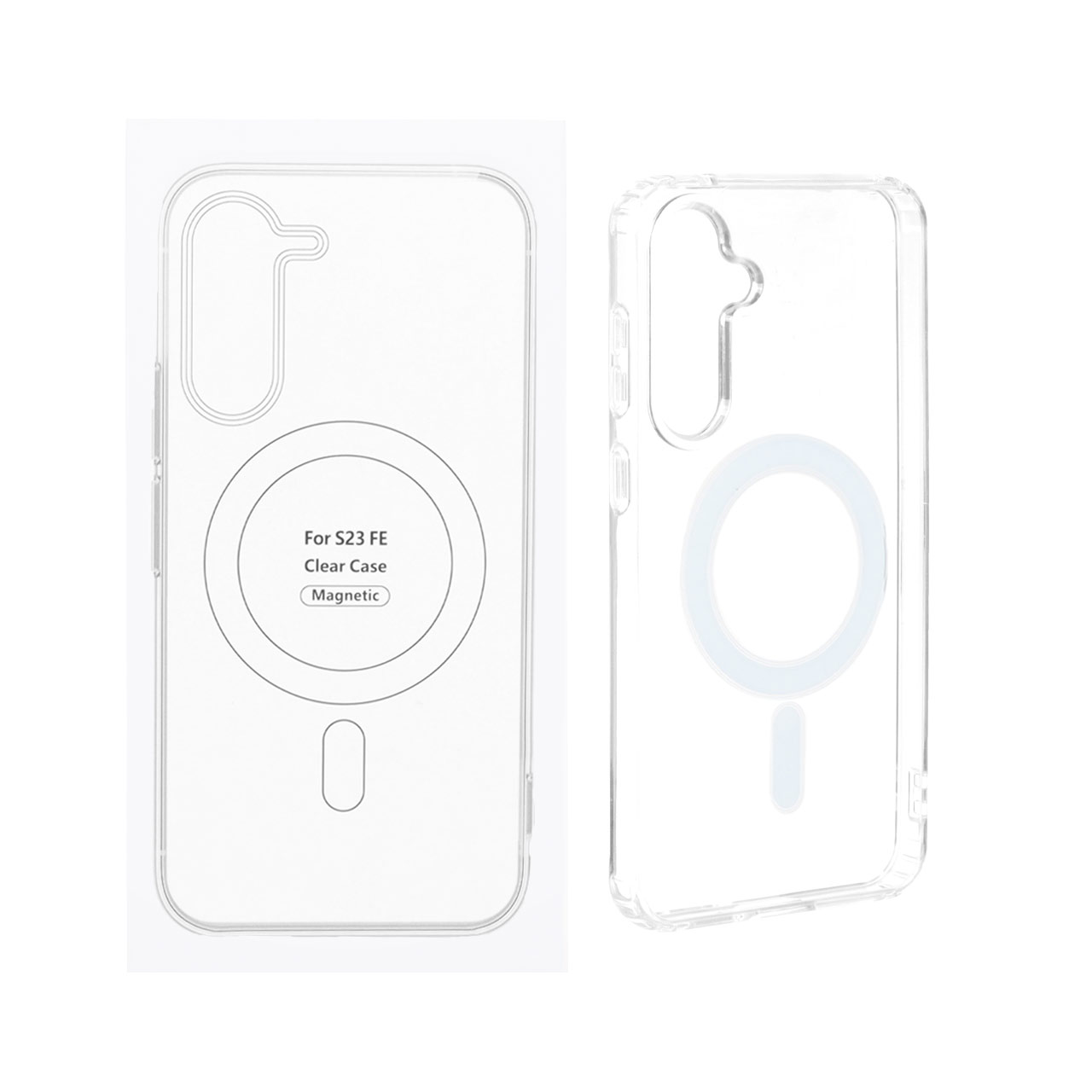 1204506 قاب شفاف Samsung Galaxy S23 FE با قابلیت شارژ CHJ - MagSafe (پک دار) - تصویر 1