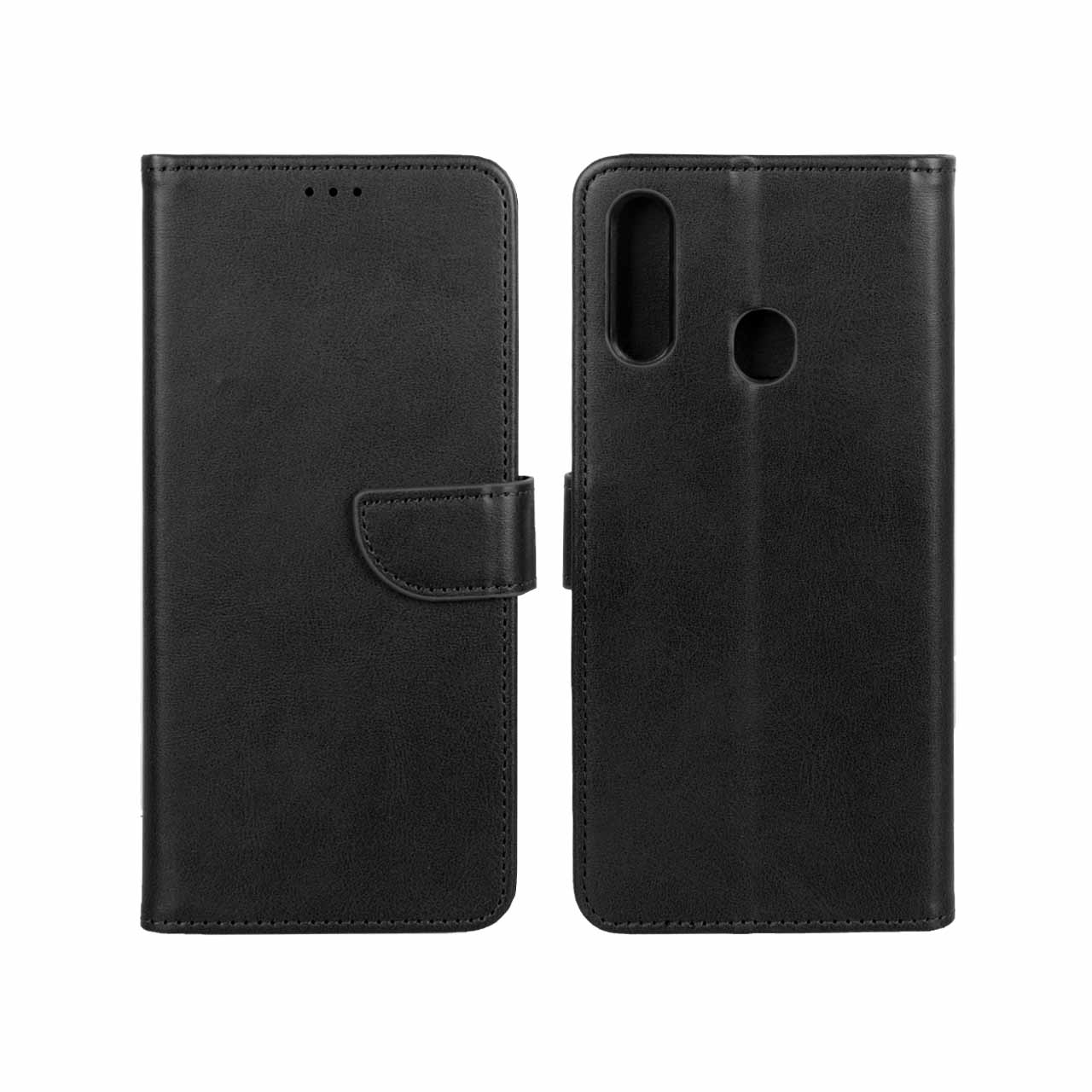 1230820 کیف چرمی موبایل مگنتی Samsung Galaxy A20s - مشکی - تصویر 1