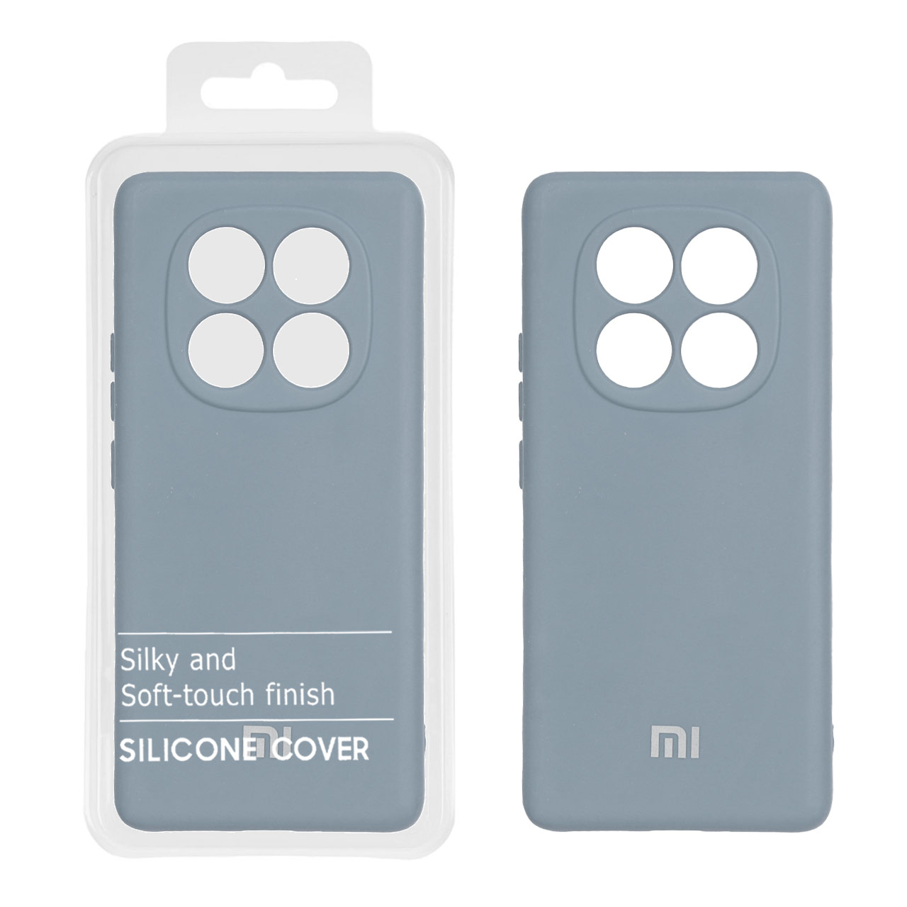 1240178 قاب نیو سیلیکون محافظ لنزدار Xiaomi Redmi Note 14 Pro 5G / Redmi Note 14 Pro Plus 5G / Poco X7 5G - RFF - آبی فیلی (پک دار) - تصویر 1