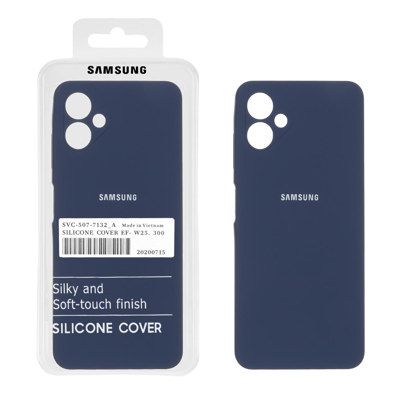 1242444 قاب سیلیکونی پاک کنی اورجینال درجه یک Samsung Galaxy A06 - سرمه ای (پک دار) - تصویر 1