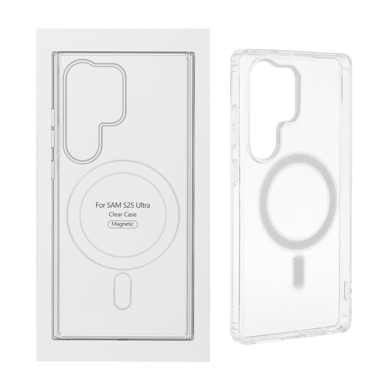 1244618 قاب شفاف Samsung Galaxy S25 Ultra با قابلیت شارژ MagSafe (پک دار) - تصویر 1