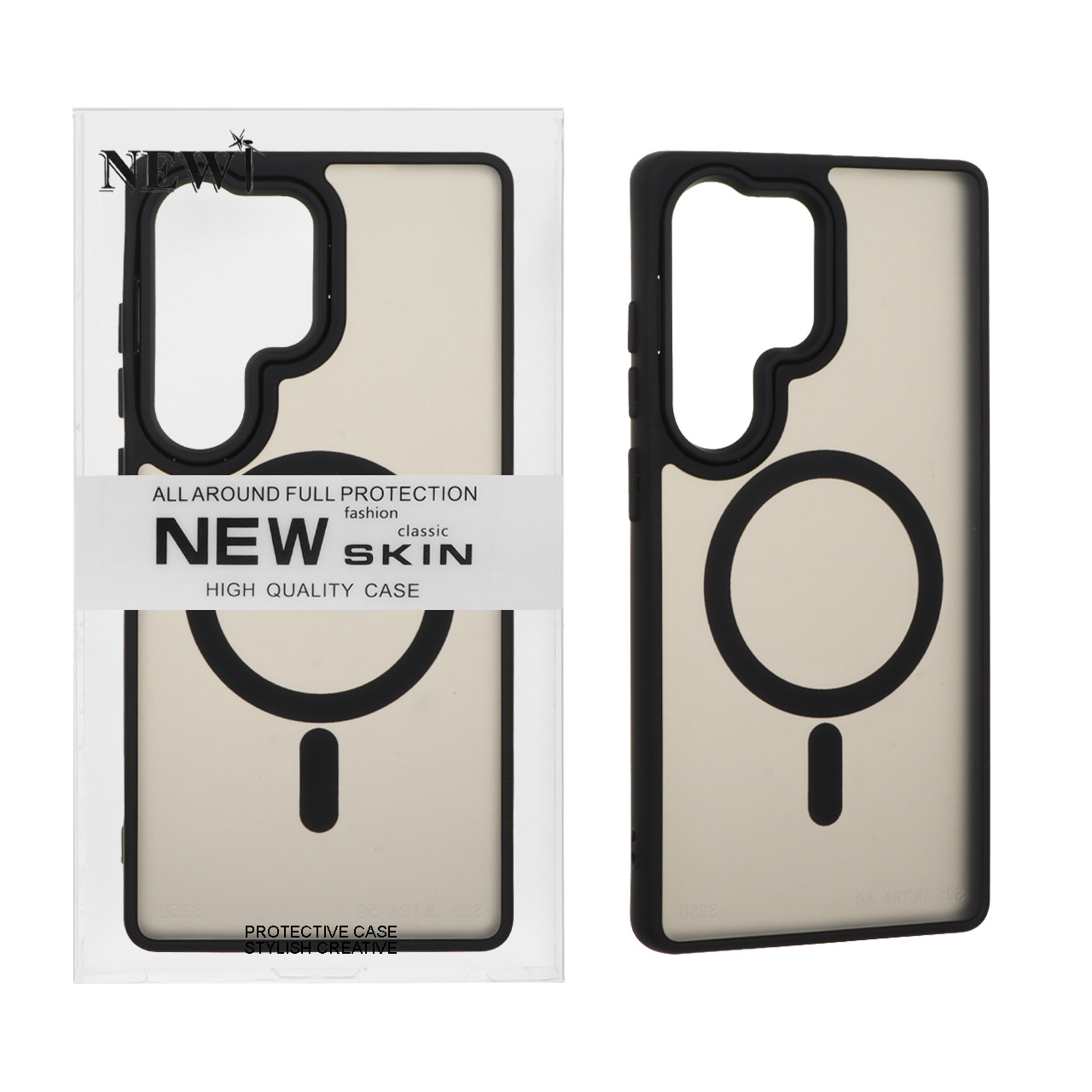 1271246 قاب New Skin مات Magsafe مدل Samsung Galaxy S25 Ultra - مشکی (پک دار) - تصویر 1