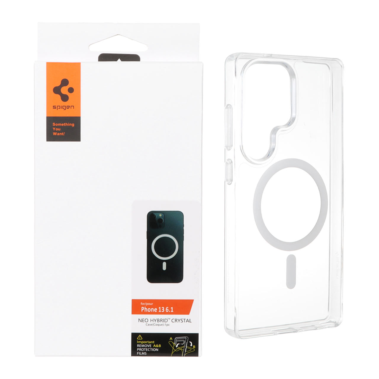 1280774 قاب Spigen اورجینال شفاف NEO HYBRID Magsafe مدل Samsung Galaxy S25 Ultra (پک دار) - تصویر 1