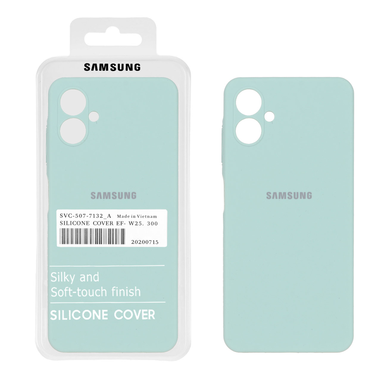 1292110 قاب سیلیکونی پاک کنی اورجینال درجه یک Samsung Galaxy A06 - سبز روشن (پک دار) - تصویر 1