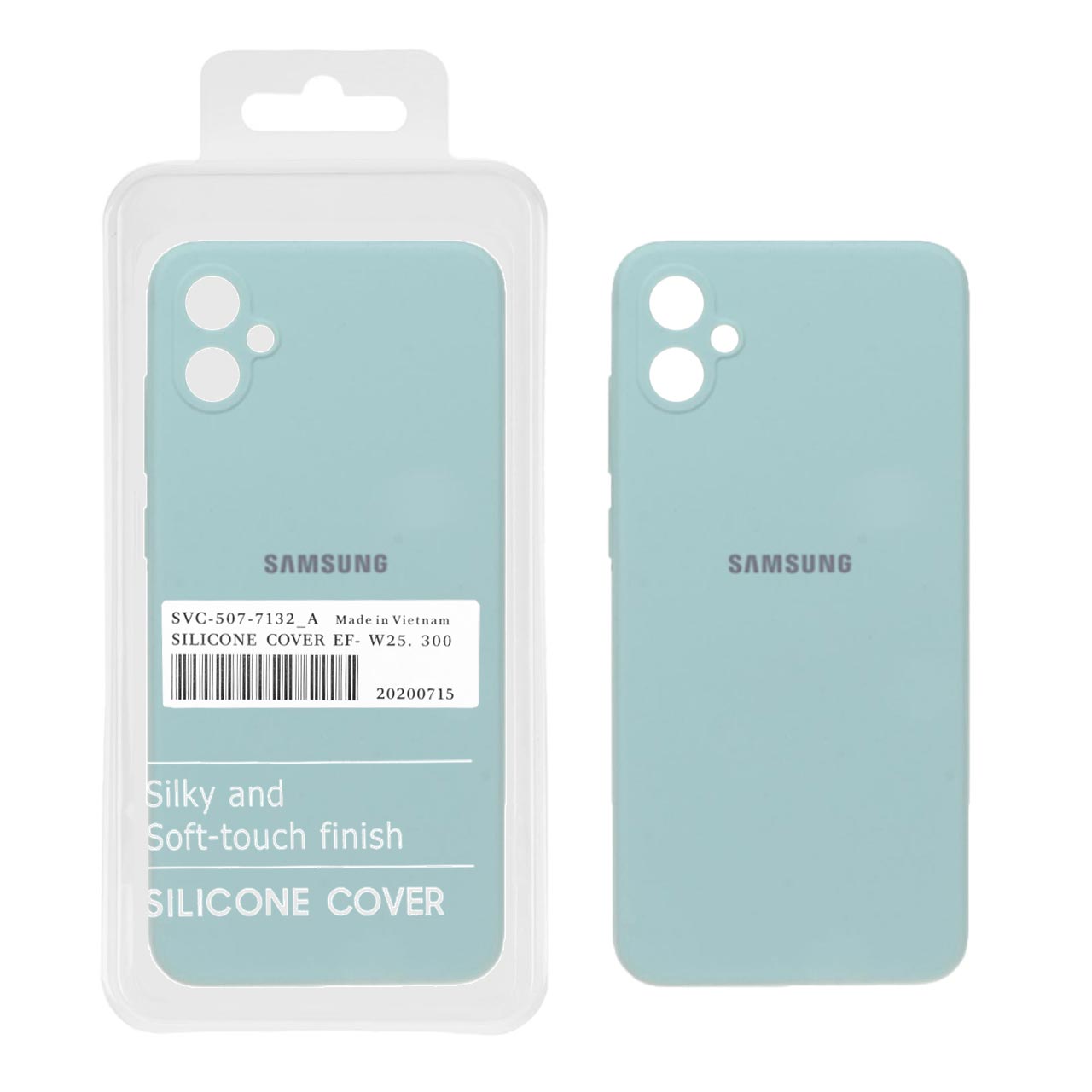 1293394.jpg قاب سیلیکونی پاک کنی اورجینال درجه یک Samsung Galaxy A05 - سبز روشن (پک دار) - تصویر 1