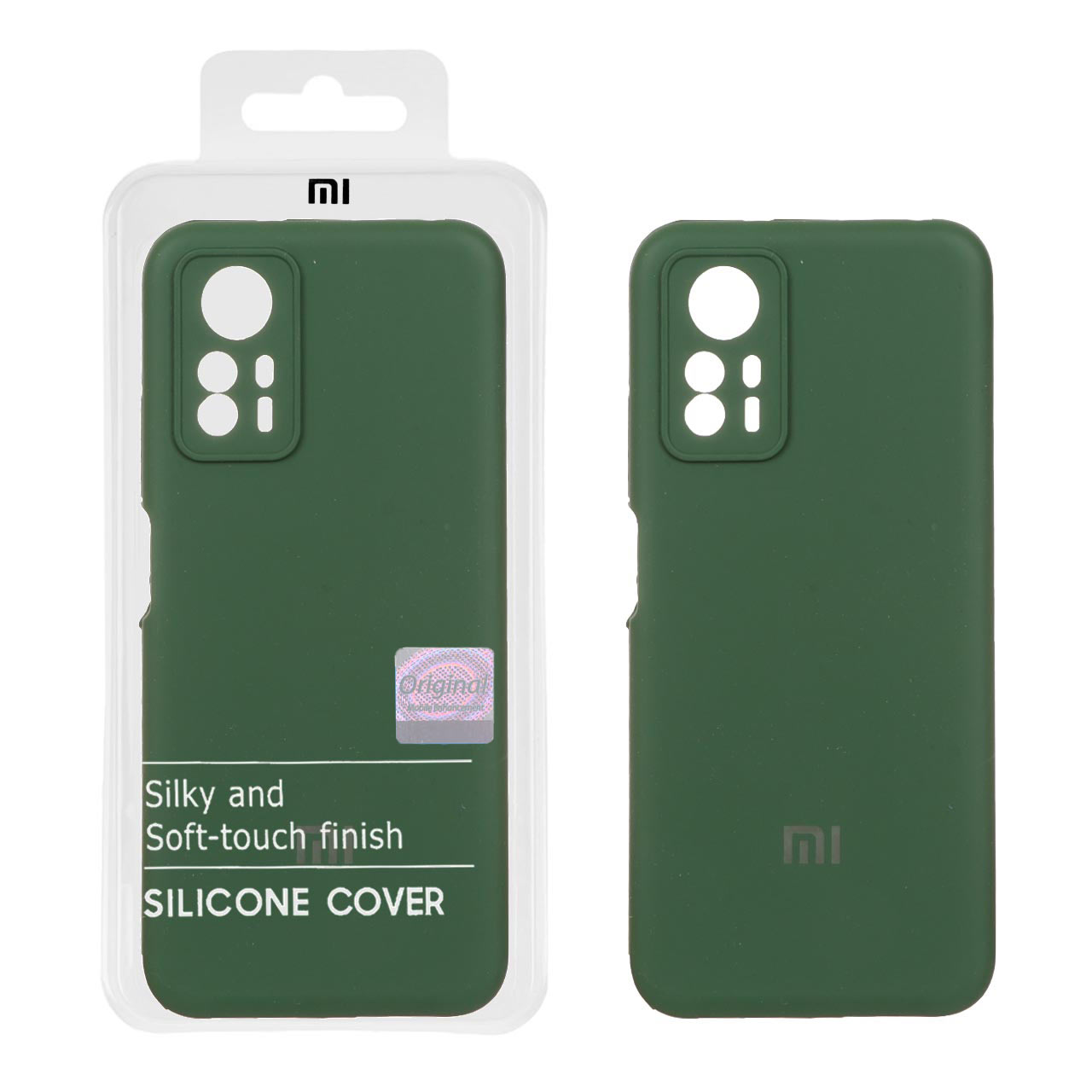 1305702.jpg قاب سیلیکونی پاک کنی اورجینال Master Quality مدل Xiaomi Redmi Note 12S - سبز تیره (پک دار) - تصویر 1