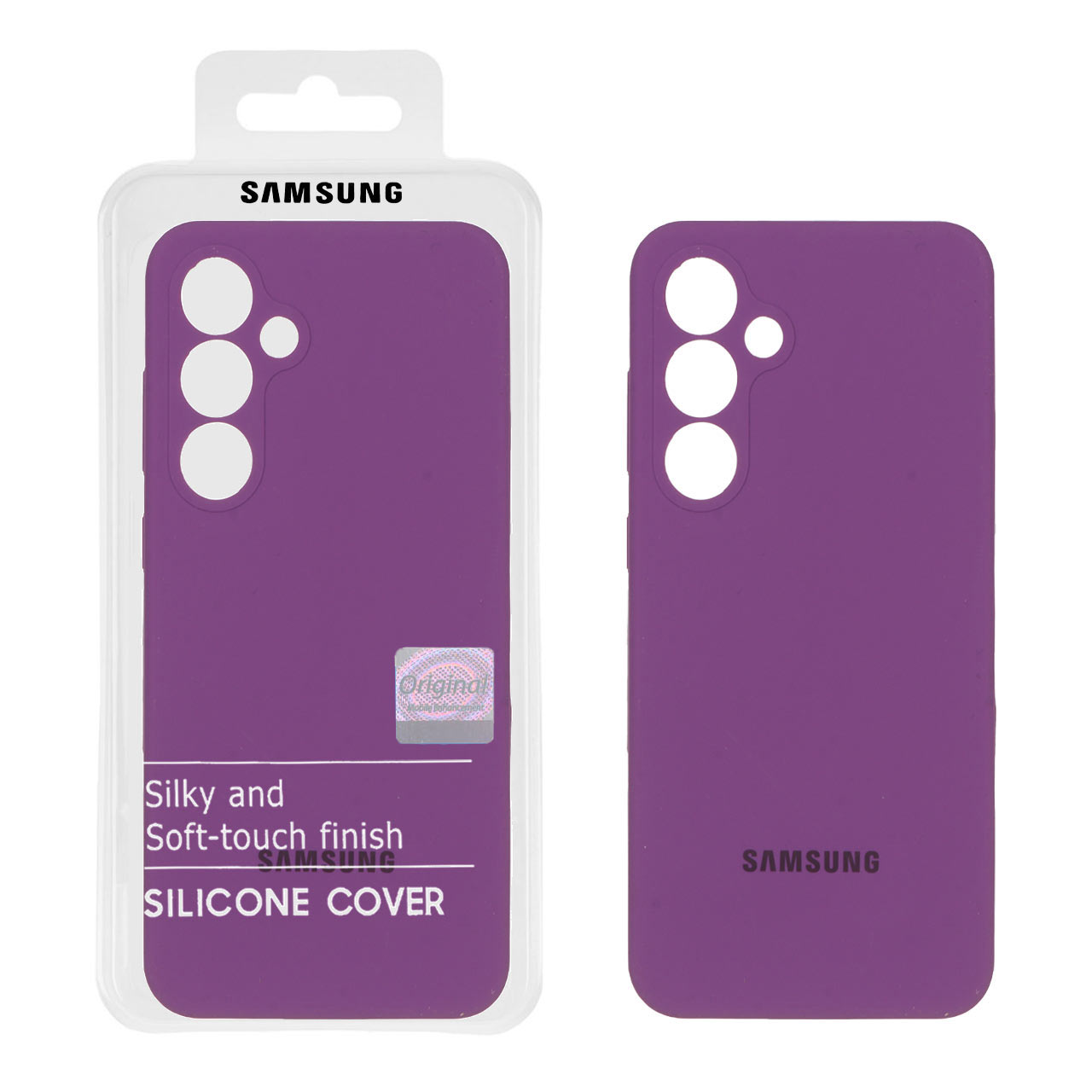 1305828 قاب سیلیکونی پاک کنی اورجینال Master Quality مدل  Samsung Galaxy S24 FE - ارغوانی (پک دار) - تصویر 1