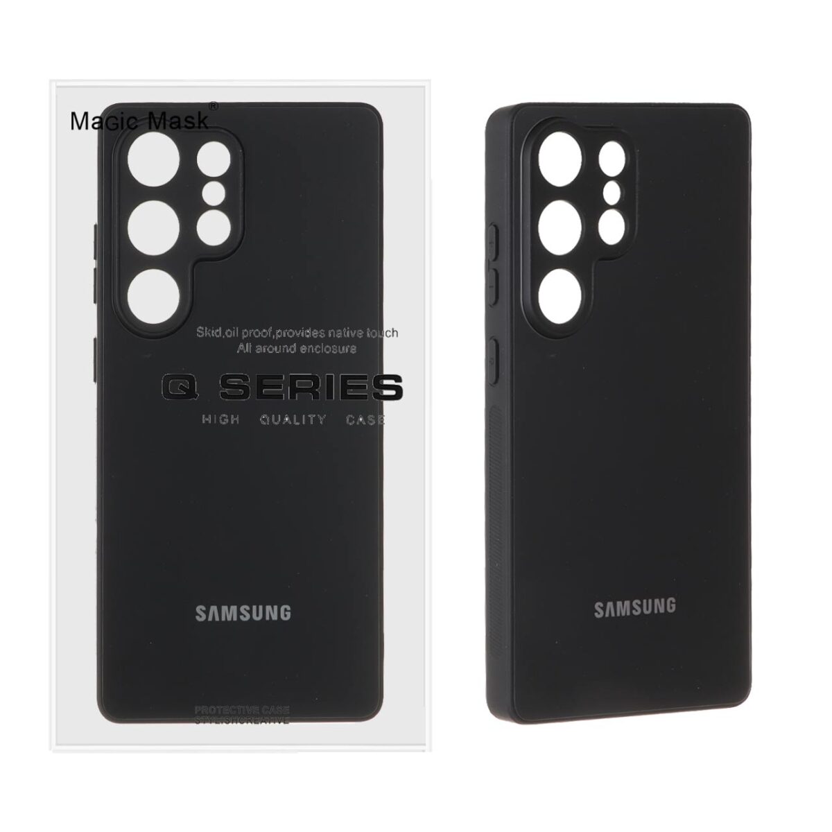 قاب اورجینال PVD ضدخش Magic Mask مدل Samsung Galaxy S25 Ultra - مشکی (پک دار) - تصویر 1