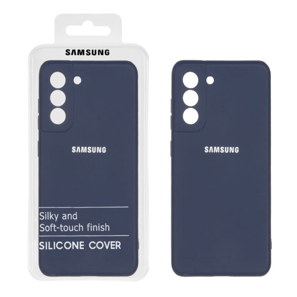 قاب نیو سیلیکون محافظ لنزدار Samsung Galaxy S21 FE - RFF - سرمه ای (پک دار)