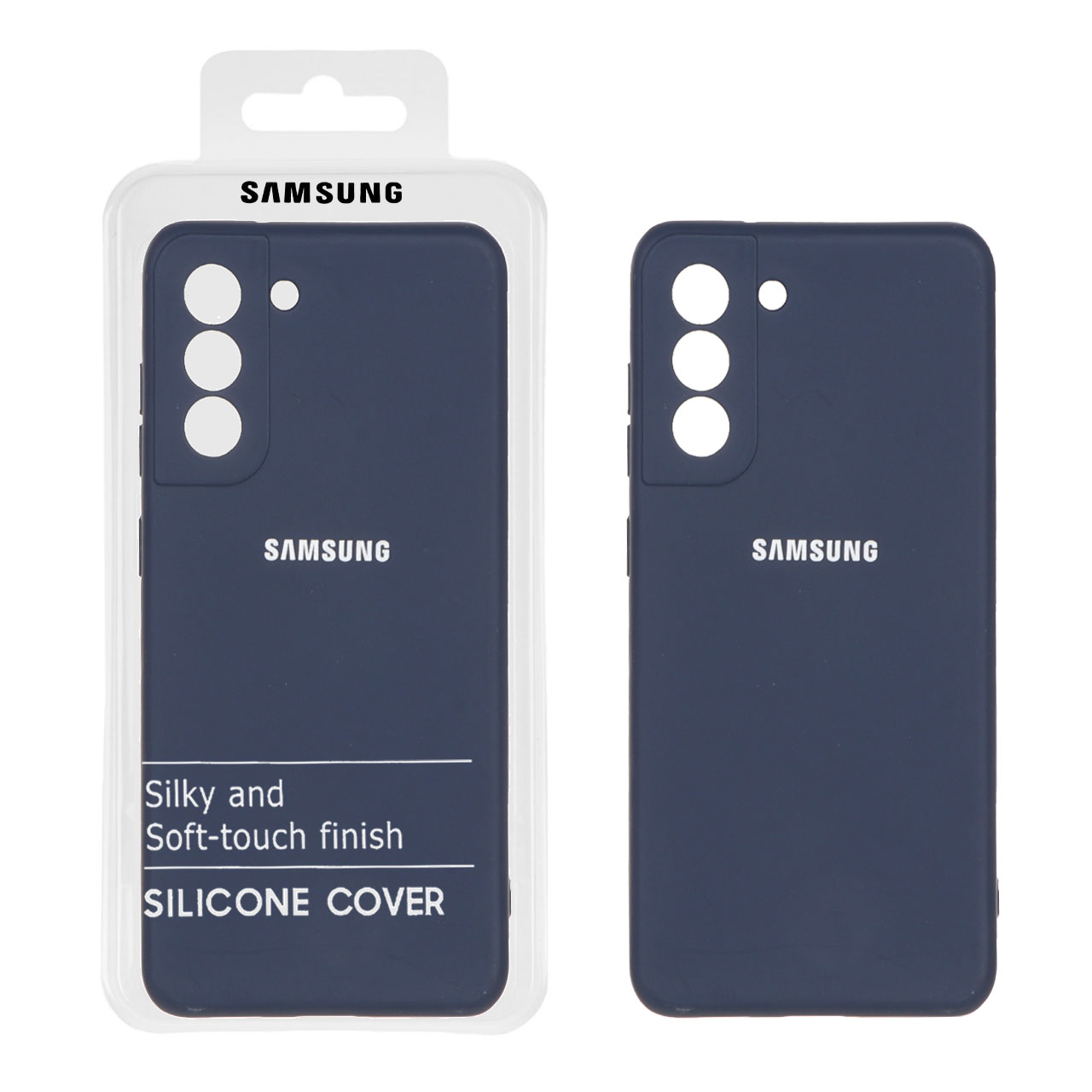 1310608 قاب نیو سیلیکون محافظ لنزدار Samsung Galaxy S21 FE - RFF - سرمه ای (پک دار) - تصویر 1
