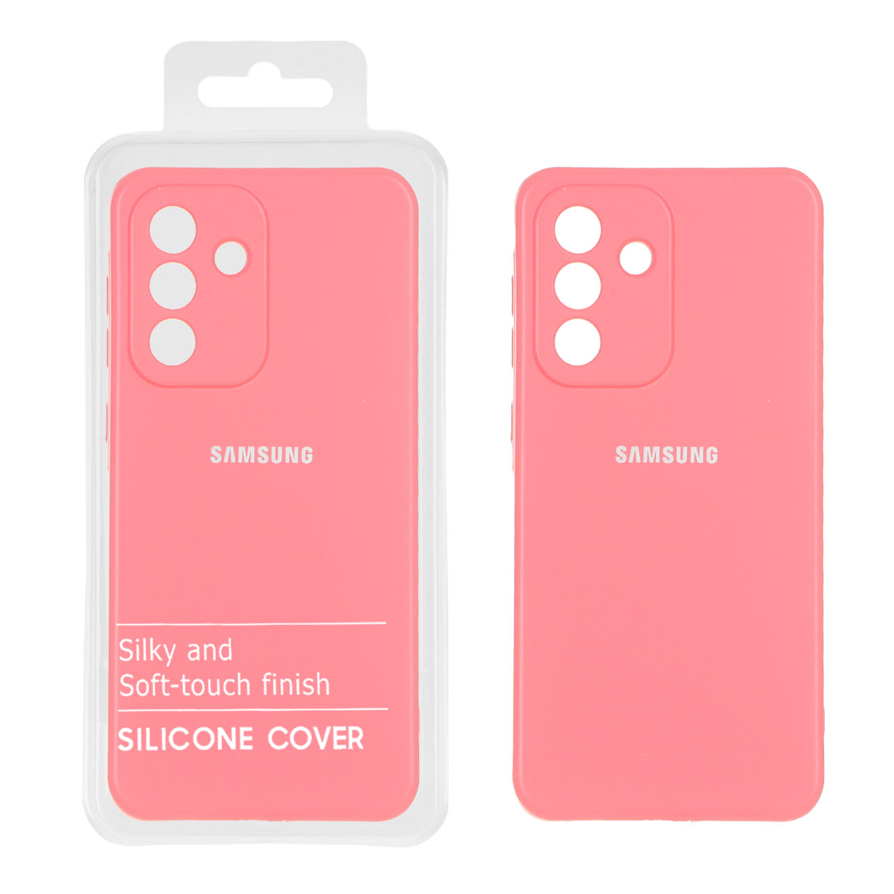 1311916 قاب نیو سیلیکون محافظ لنزدار Samsung Galaxy A56 / A36 - RFF - صورتی پاستیلی (پک دار) - تصویر 1