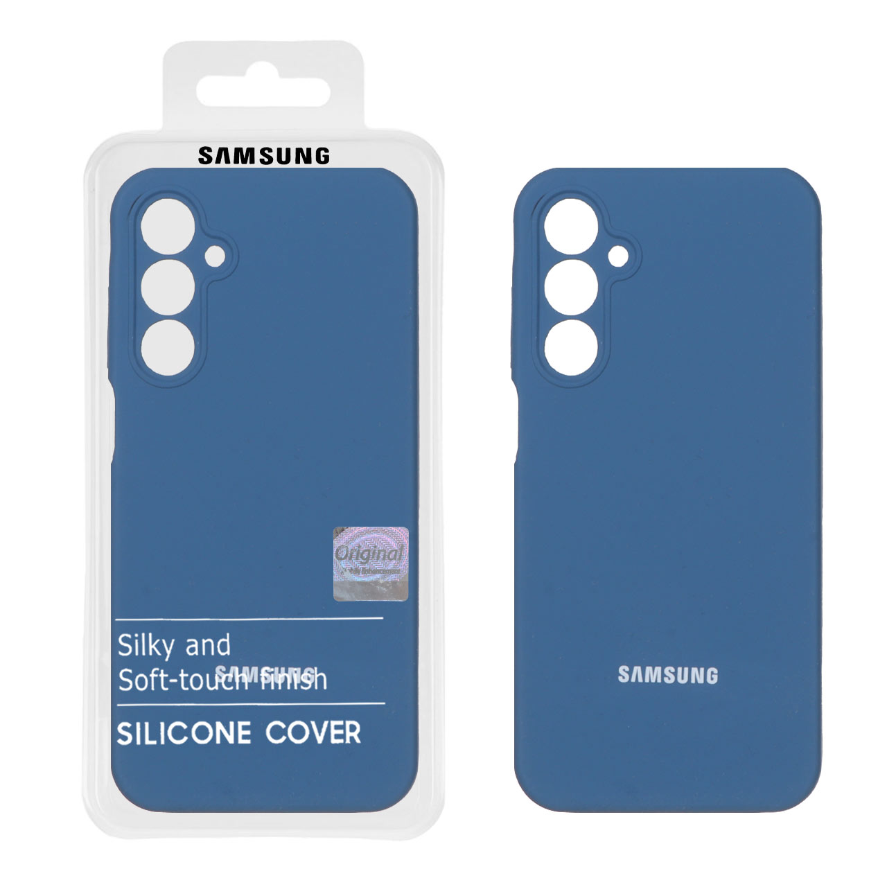 1312050.jpg قاب سیلیکونی پاک کنی اورجینال Master Quality مدل Samsung Galaxy A25 5G - آبی تیره (پک دار) - تصویر 1