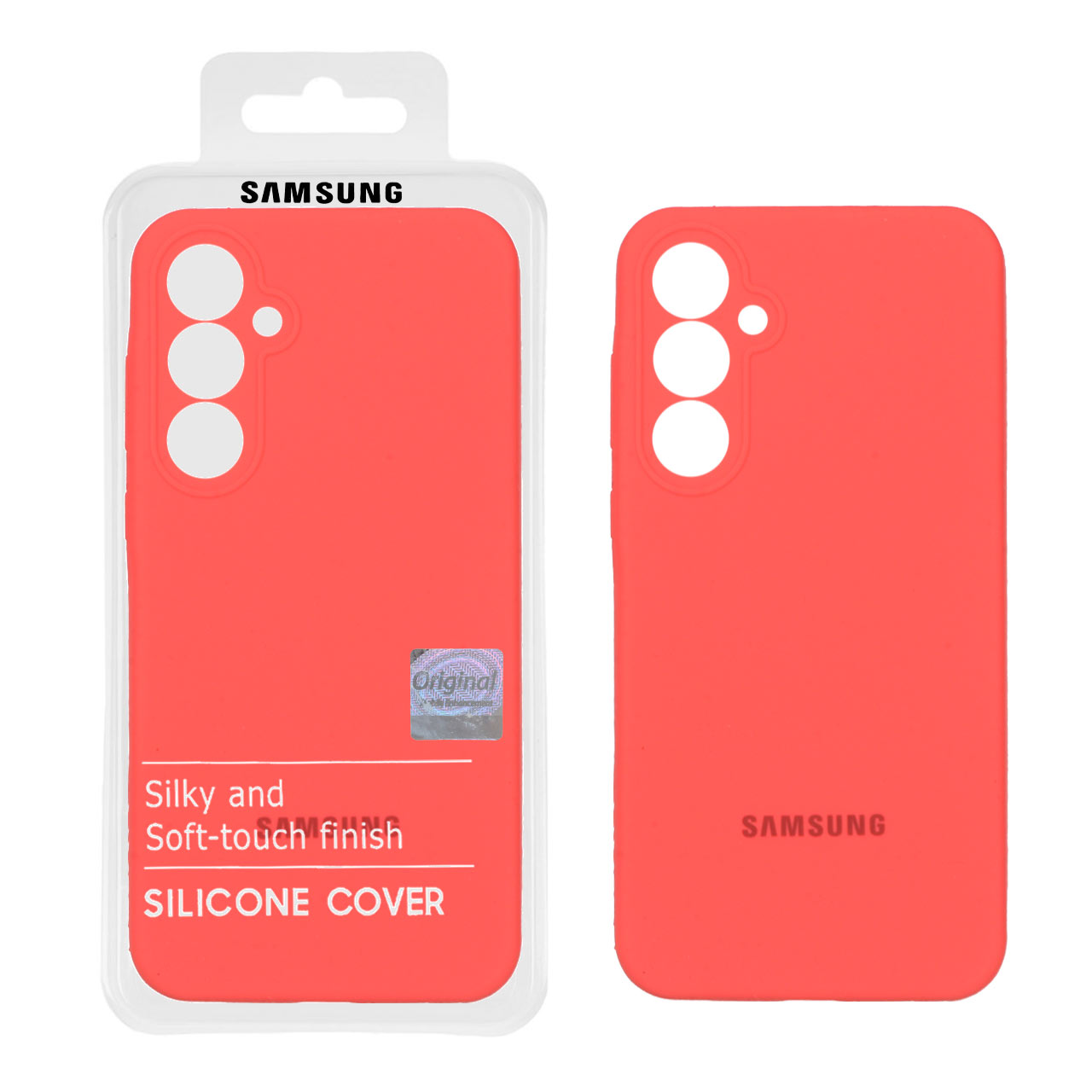 1312082.jpg قاب سیلیکونی پاک کنی اورجینال Master Quality مدل Samsung Galaxy A55 - مرجانی (پک دار) - تصویر 1