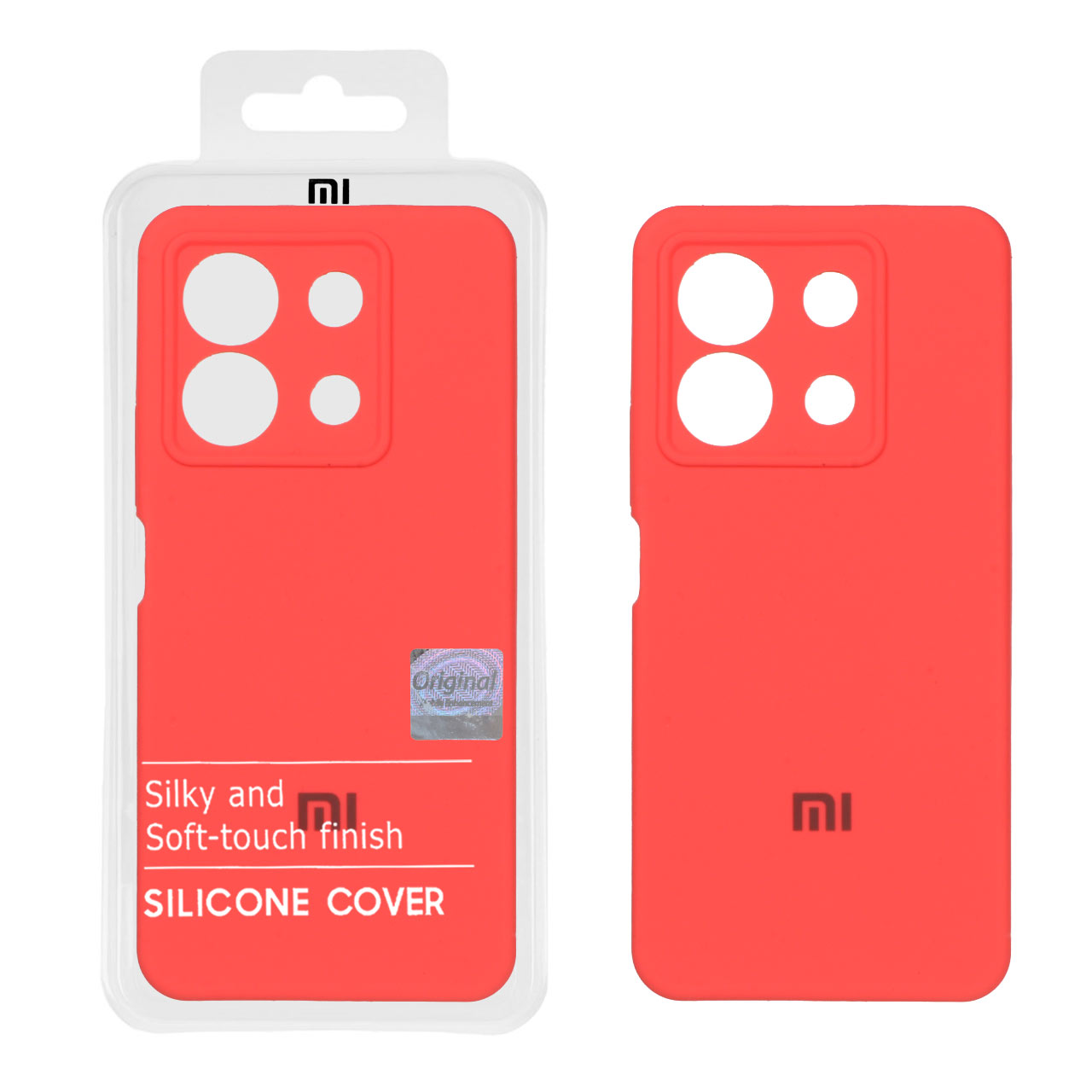 1312170.jpg قاب سیلیکونی پاک کنی اورجینال Master Quality مدل Xiaomi Redmi Note 13 Pro 5G / Poco X6 5G - مرجانی (پک دار) - تصویر 1