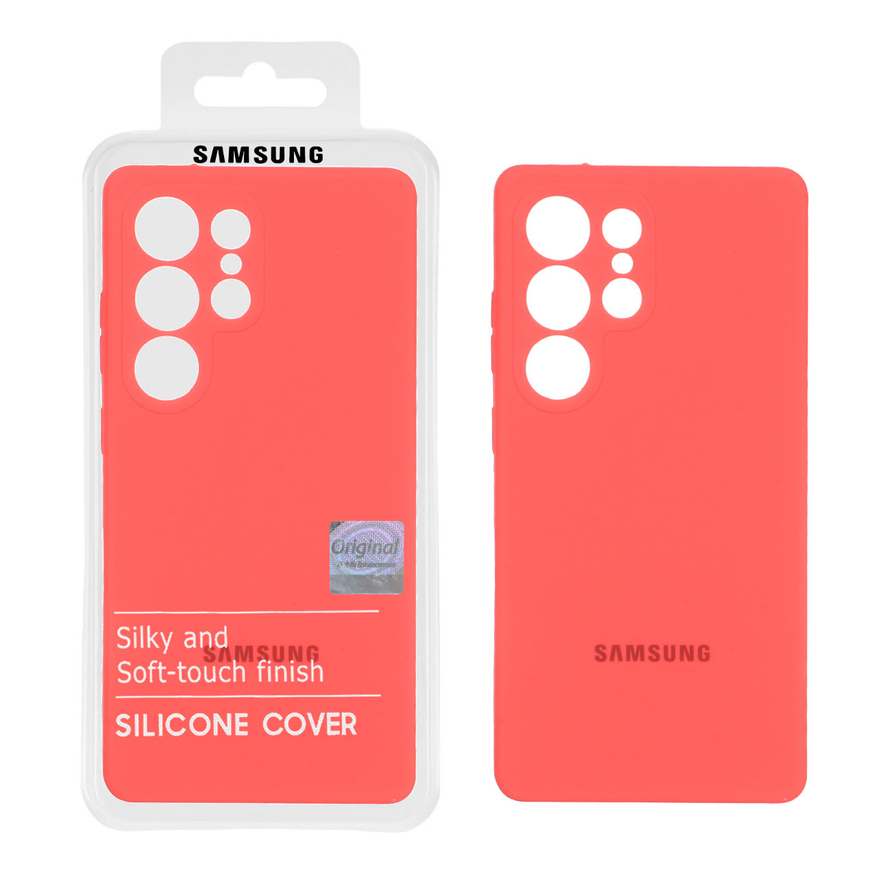 1312204 قاب سیلیکونی پاک کنی اورجینال Master Quality مدل Samsung Galaxy S25 Ultra - مرجانی (پک دار) - تصویر 1