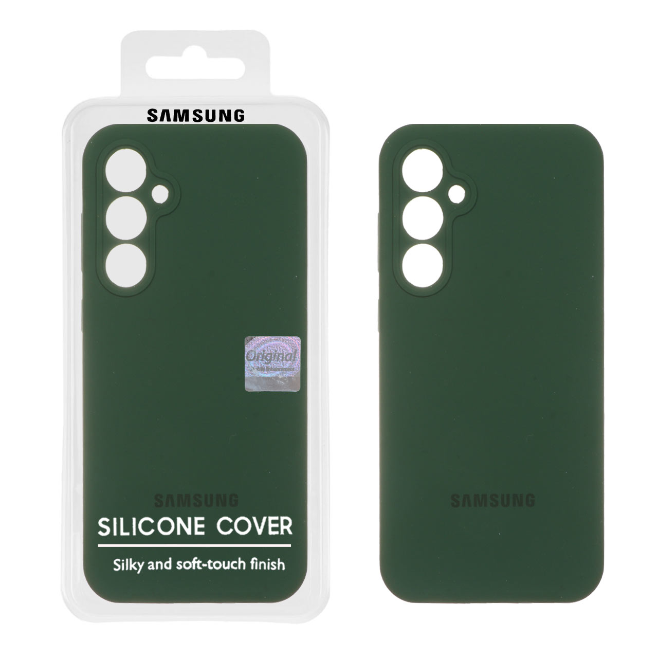 1316500 قاب سیلیکونی پاک کنی اورجینال Master Quality مدل Samsung Galaxy S23 FE - سبز تیره (پک دار) - تصویر 1