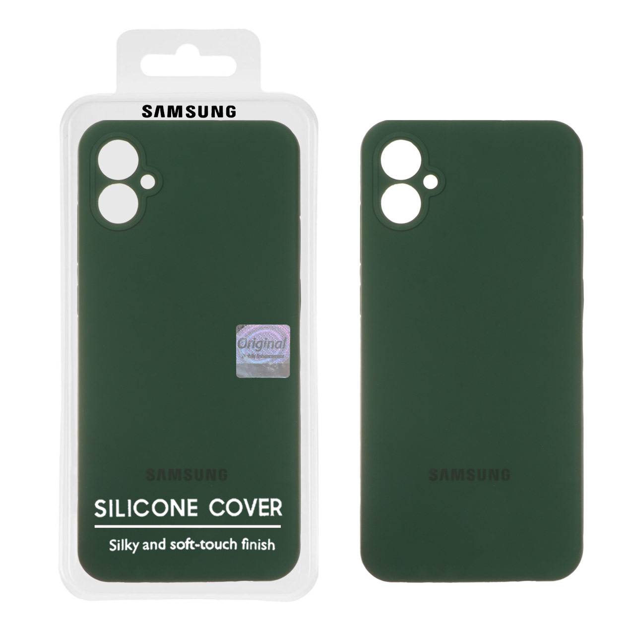 1316666.jpg قاب سیلیکونی پاک کنی اورجینال Master Quality مدل Samsung Galaxy A05 - سبز تیره (پک دار) - تصویر 1