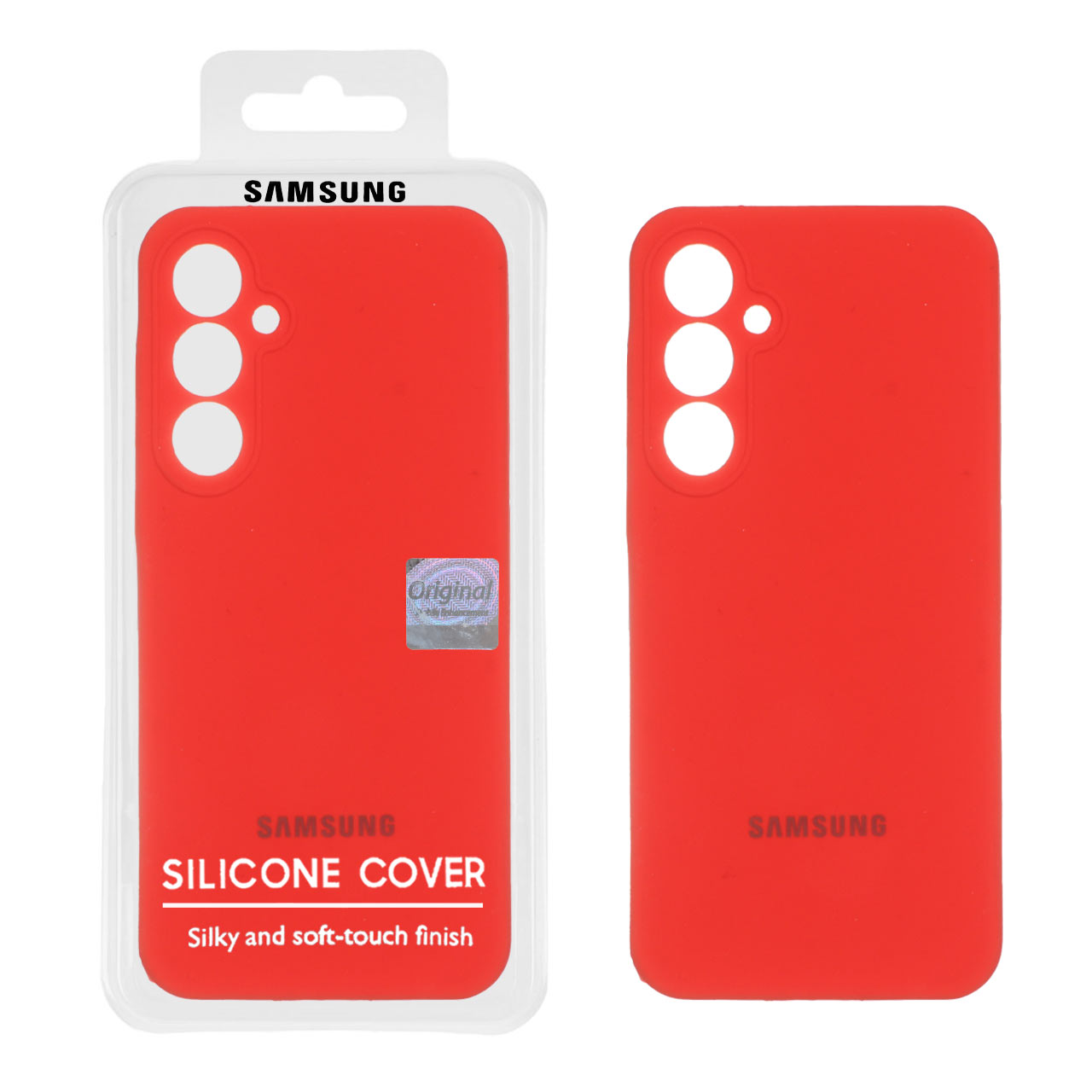 1316760.jpg قاب سیلیکونی پاک کنی اورجینال Master Quality مدل Samsung Galaxy A55 - قرمز (پک دار) - تصویر 1