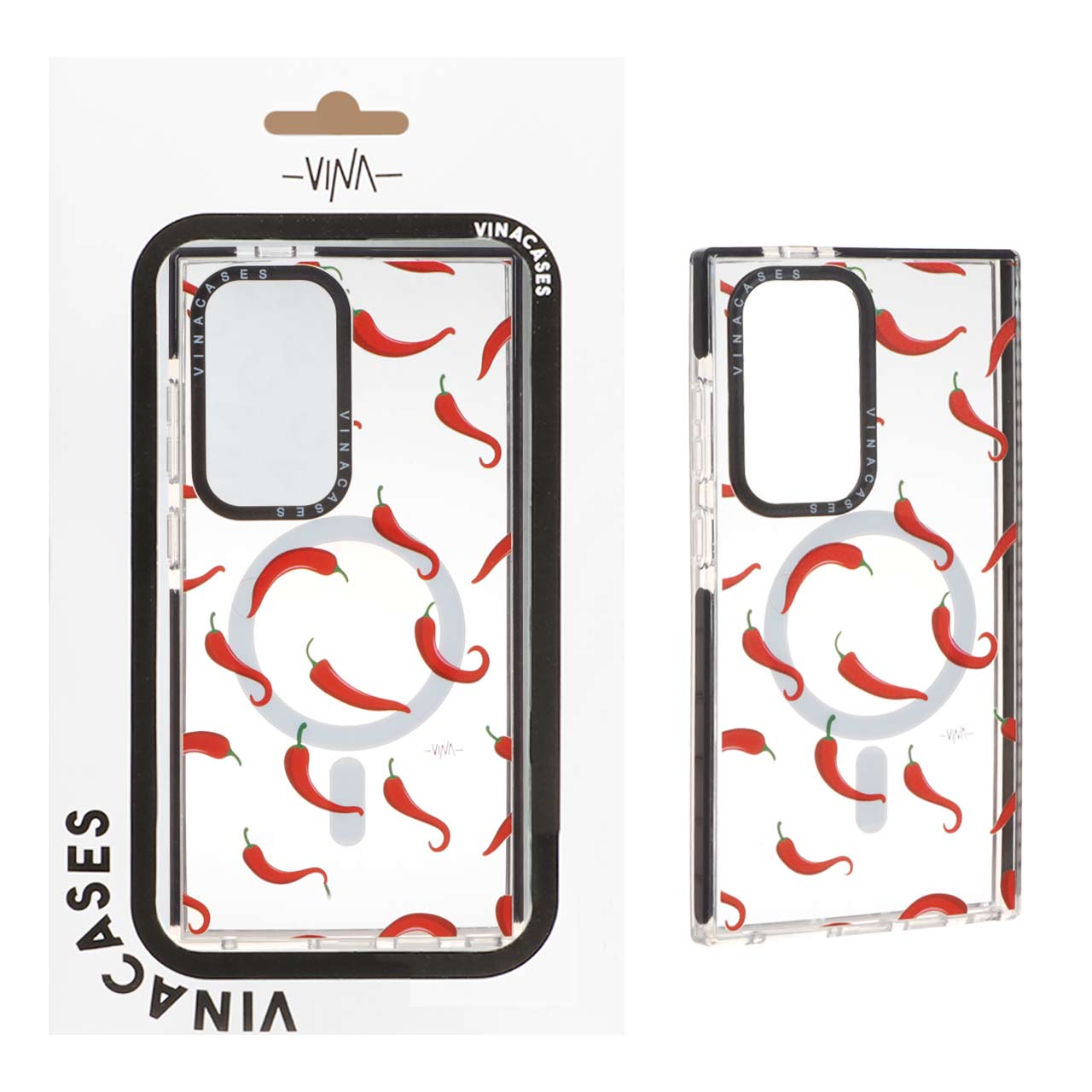 1321996 قاب اورجینال Vina شفاف Magsafe طرح دار Samsung Galaxy S24 Ultra - کد 273 (پک دار) - تصویر 1