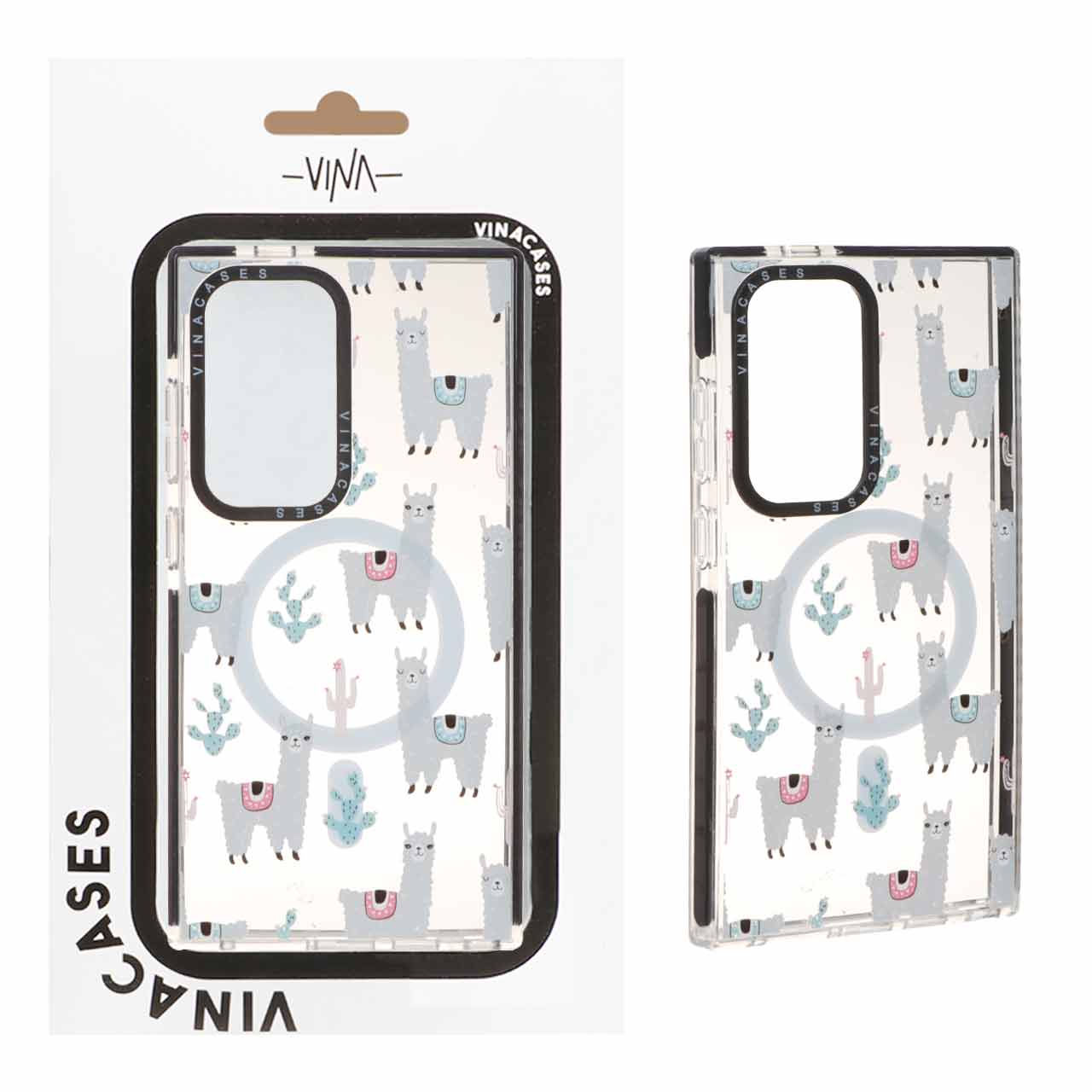 1321998 قاب اورجینال Vina شفاف Magsafe طرح دار Samsung Galaxy S24 Ultra - کد 274 (پک دار) - تصویر 1