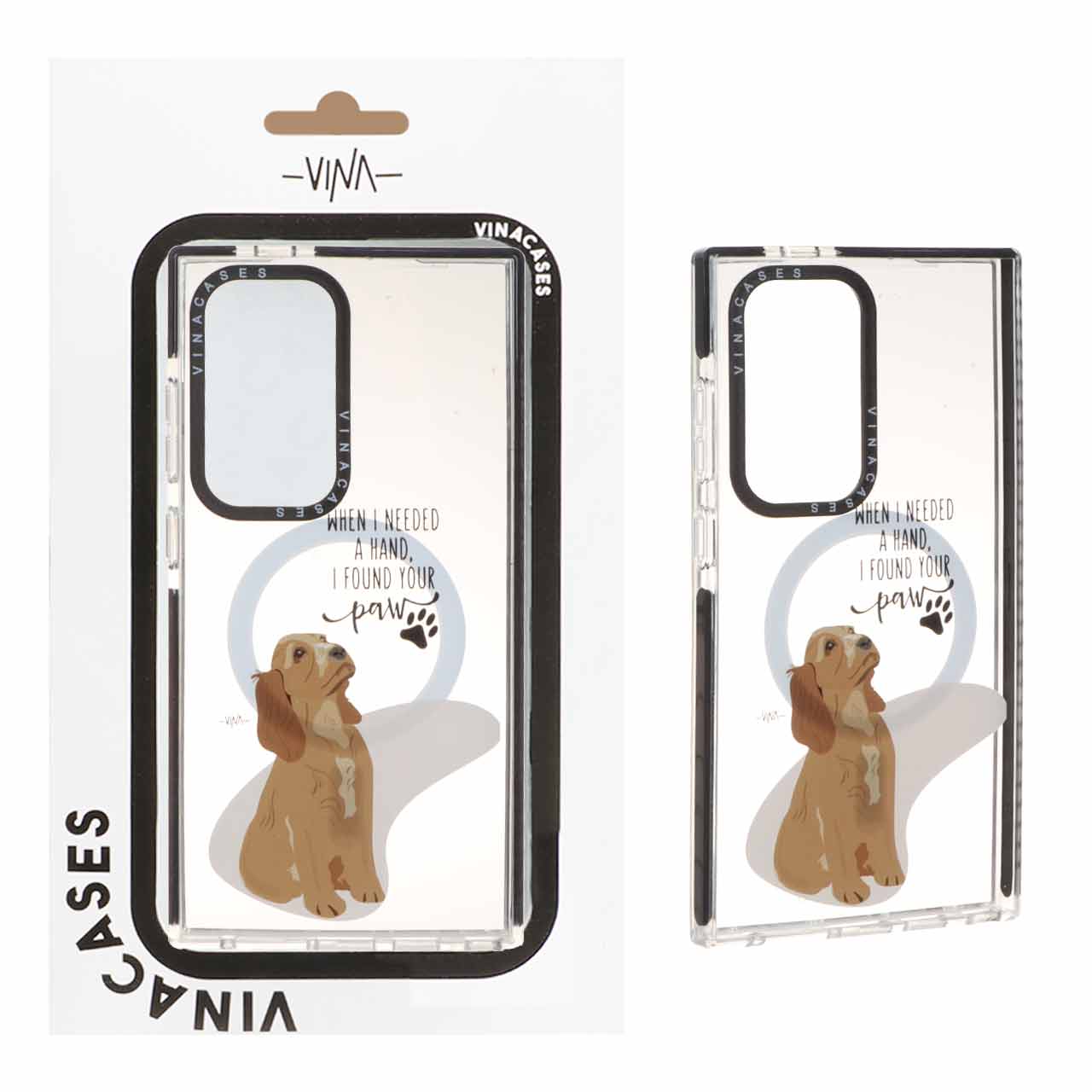 1322000 قاب اورجینال Vina شفاف Magsafe طرح دار Samsung Galaxy S24 Ultra - کد 275 (پک دار) - تصویر 1