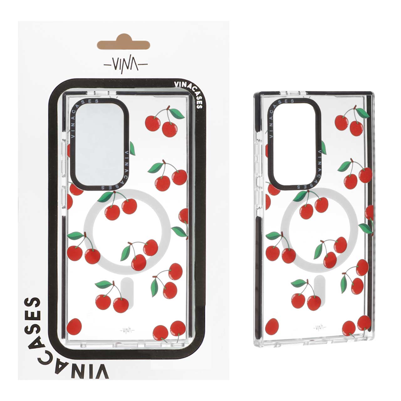 1322010 قاب اورجینال Vina شفاف Magsafe طرح دار Samsung Galaxy S24 Ultra - کد 280 (پک دار) - تصویر 1