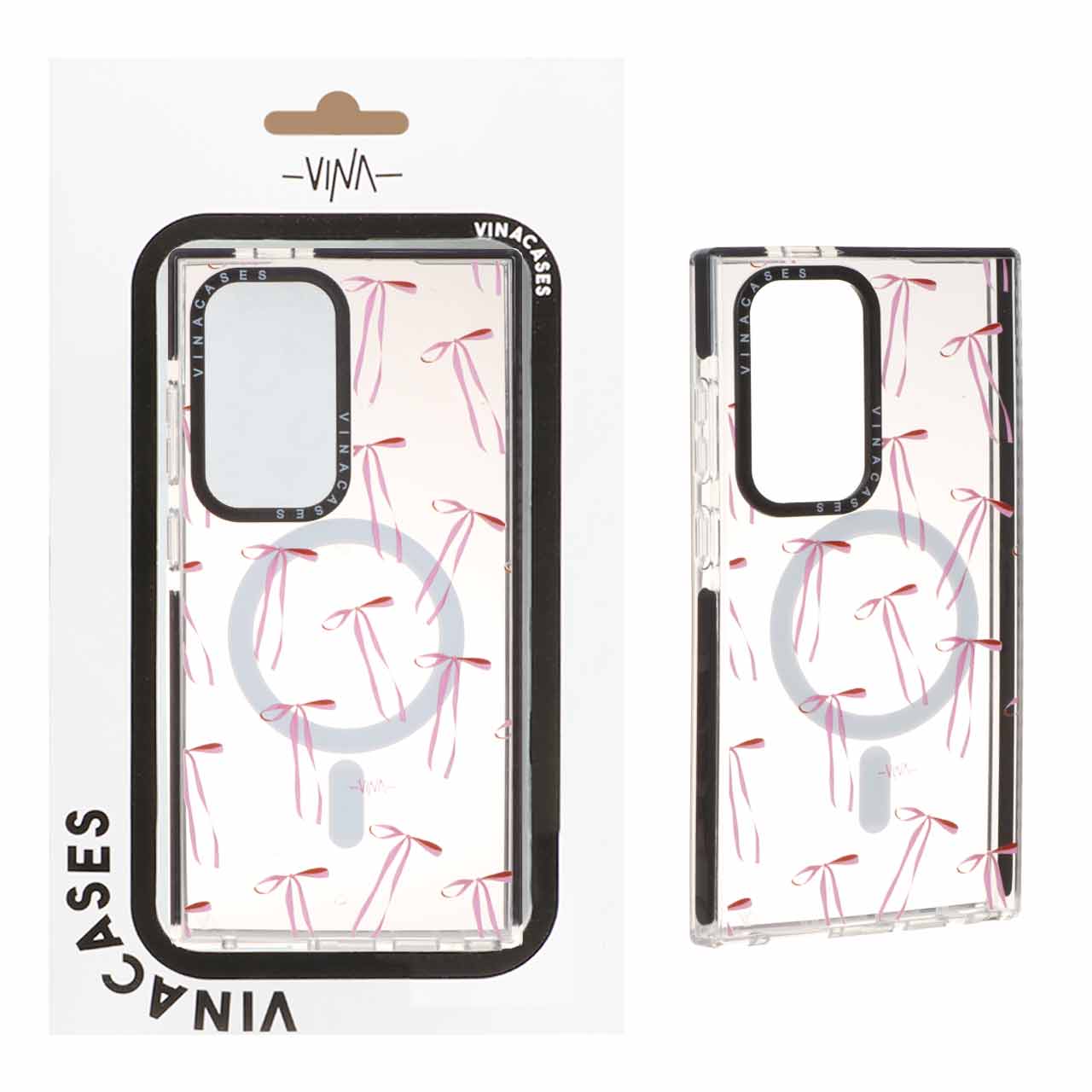 1322016 قاب اورجینال Vina شفاف Magsafe طرح دار Samsung Galaxy S24 Ultra - کد 283 (پک دار) - تصویر 1