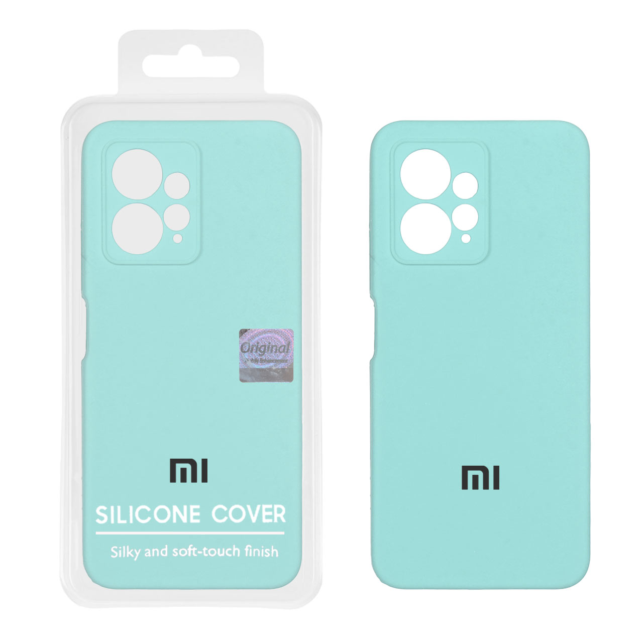 1330424.jpg قاب سیلیکونی پاک کنی اورجینال Master Quality مدل Xiaomi Redmi Note 12 4G - سبز آبی (پک دار) - تصویر 1