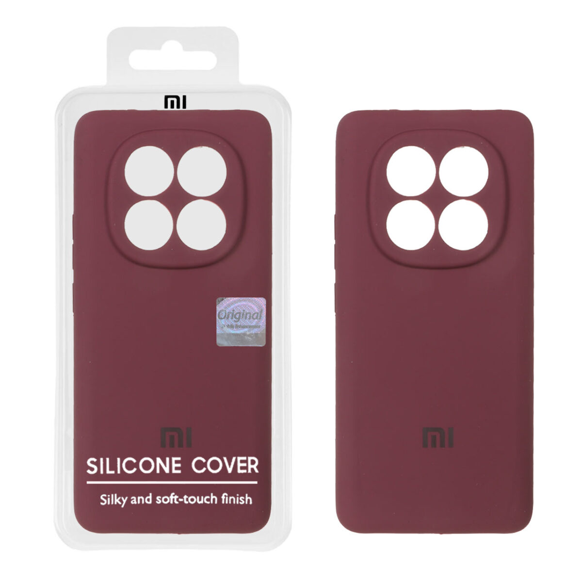 قاب سیلیکونی پاک کنی اورجینال Master Quality مدل Xiaomi Redmi Note 14 Pro 5G / Redmi Note 14 Pro Plus 5G / Poco X7 5G - زرشکی (پک دار) - تصویر 1