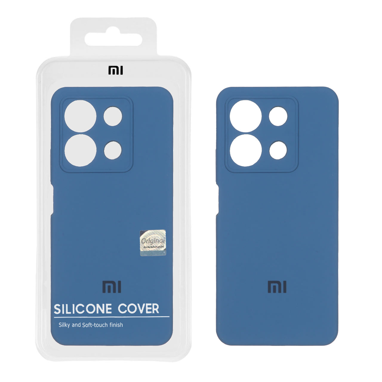 1340048.jpg قاب سیلیکونی پاک کنی اورجینال Master Quality مدل Xiaomi Redmi Note 13 4G - آبی تیره (پک دار) - تصویر 1