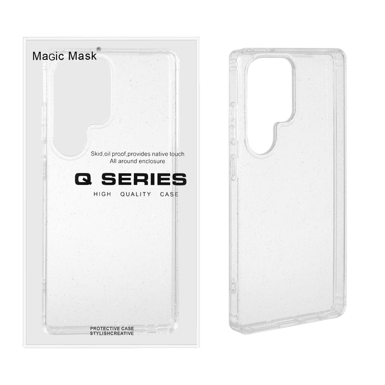 1342782 قاب اورجینال پشت سخت شفاف اکلیلی Samsung Galaxy S25 Ultra (پک دار) - تصویر 1