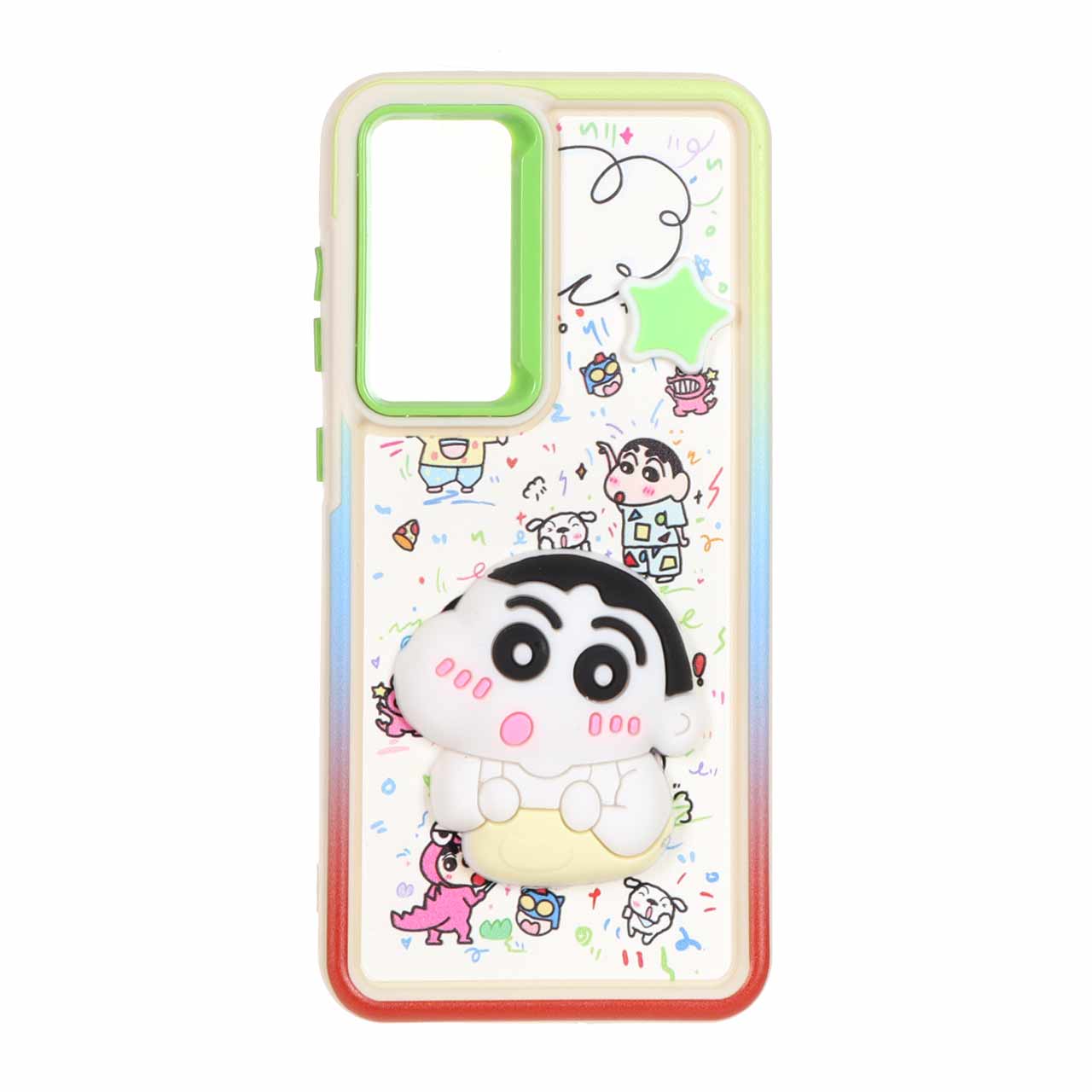 1345046 قاب Solid Case عروسک خمیری برجسته لنز رنگی Samsung Galaxy S24 FE - طرح 37 - تصویر 1