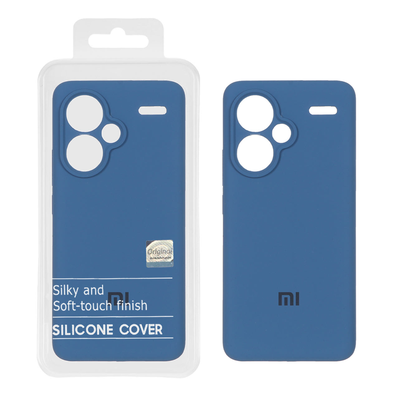 1348188.jpg قاب سیلیکونی پاک کنی اورجینال Master Quality مدل Xiaomi Redmi Note 13 Pro Plus 5G - آبی تیره (پک دار) - تصویر 1