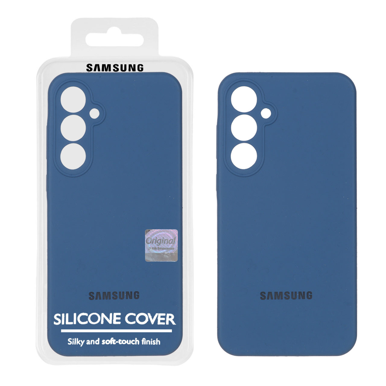 1348332.jpg قاب سیلیکونی پاک کنی اورجینال Master Quality مدل Samsung Galaxy A55 - آبی تیره (پک دار) - تصویر 1