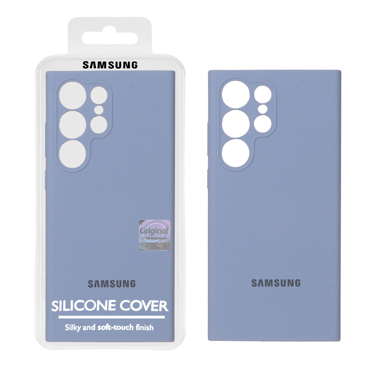 1348340 قاب سیلیکونی پاک کنی اورجینال Master Quality مدل Samsung Galaxy S23 Ultra - فیلی (پک دار) - تصویر 1