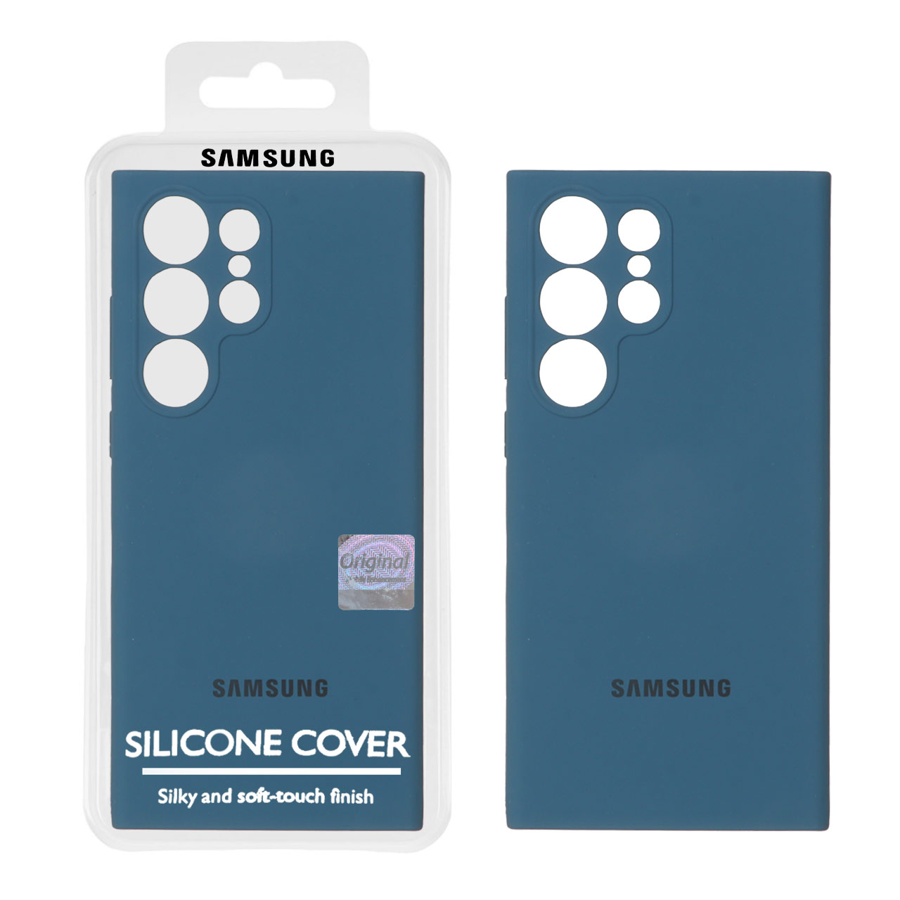 1348342 قاب سیلیکونی پاک کنی اورجینال Master Quality مدل Samsung Galaxy S23 Ultra - سبز کله غازی (پک دار) - تصویر 1