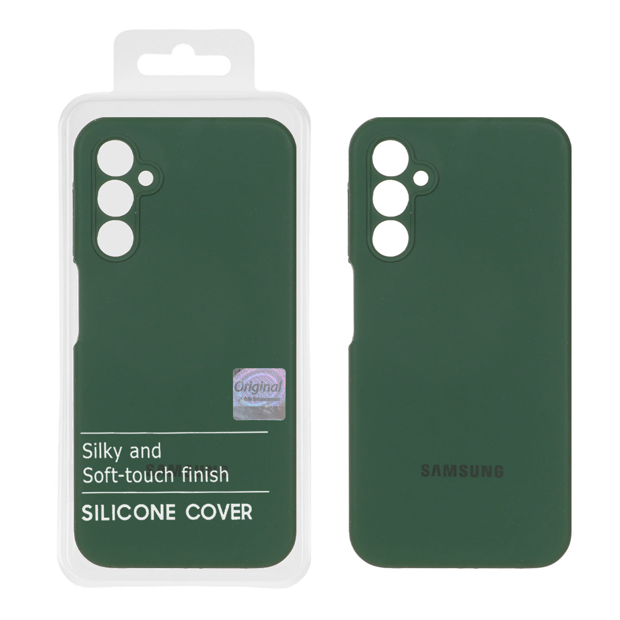 1355920.jpg قاب سیلیکونی پاک کنی اورجینال Master Quality مدل Samsung Galaxy A24 - سبز تیره (پک دار) - تصویر 1